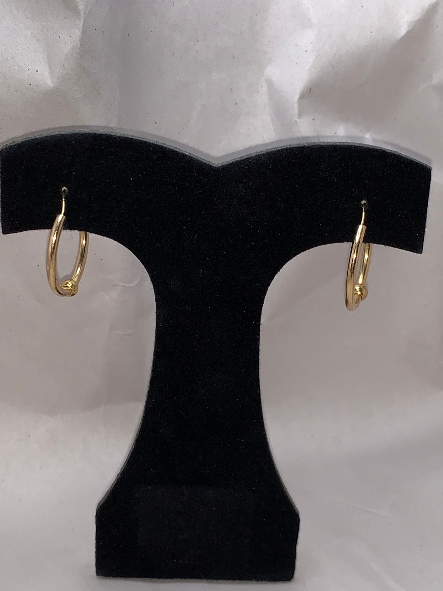 Monet 14 Kt gold Endless Hoop Earrings