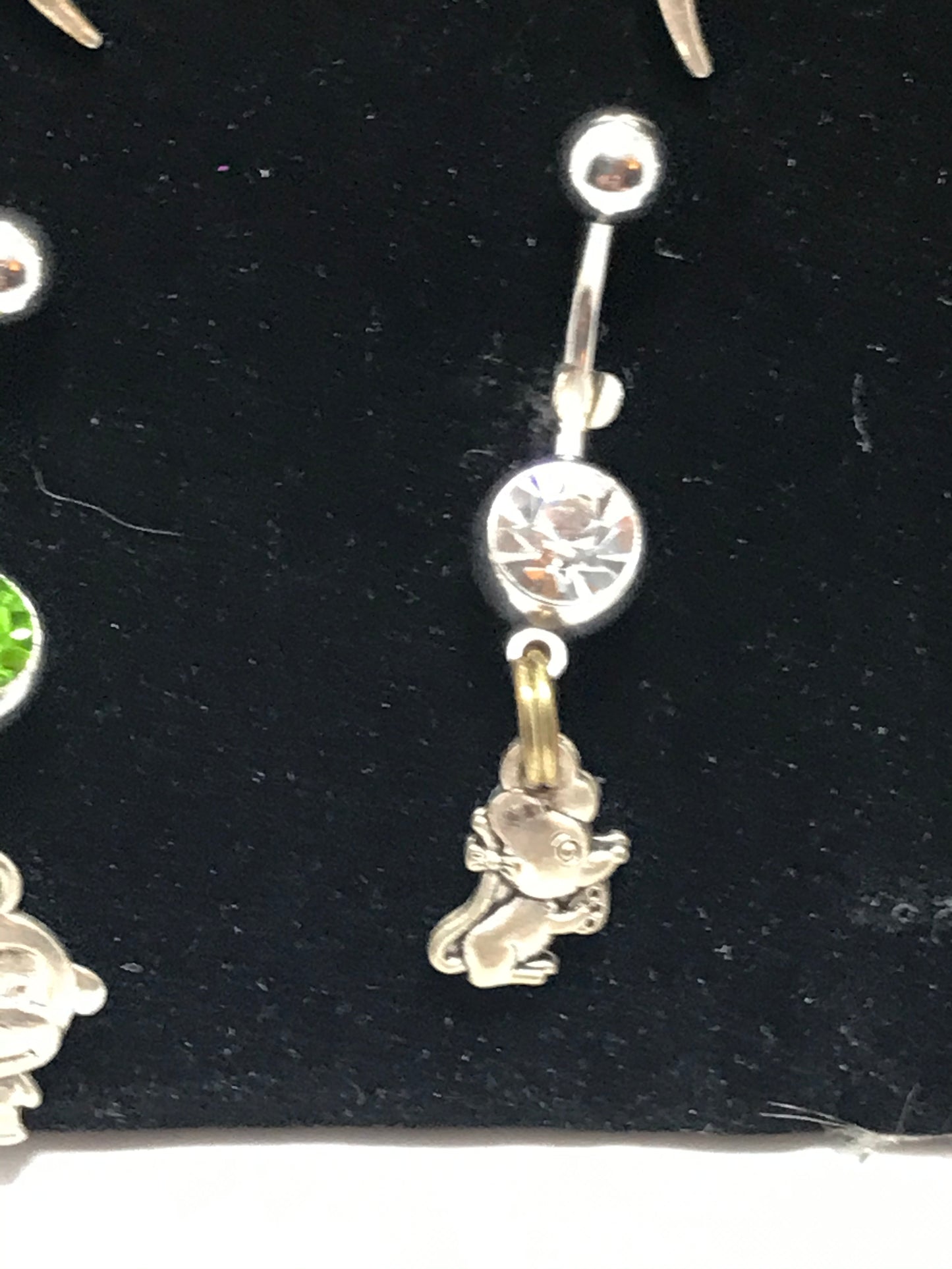 Mouse Dangle Belly Ring