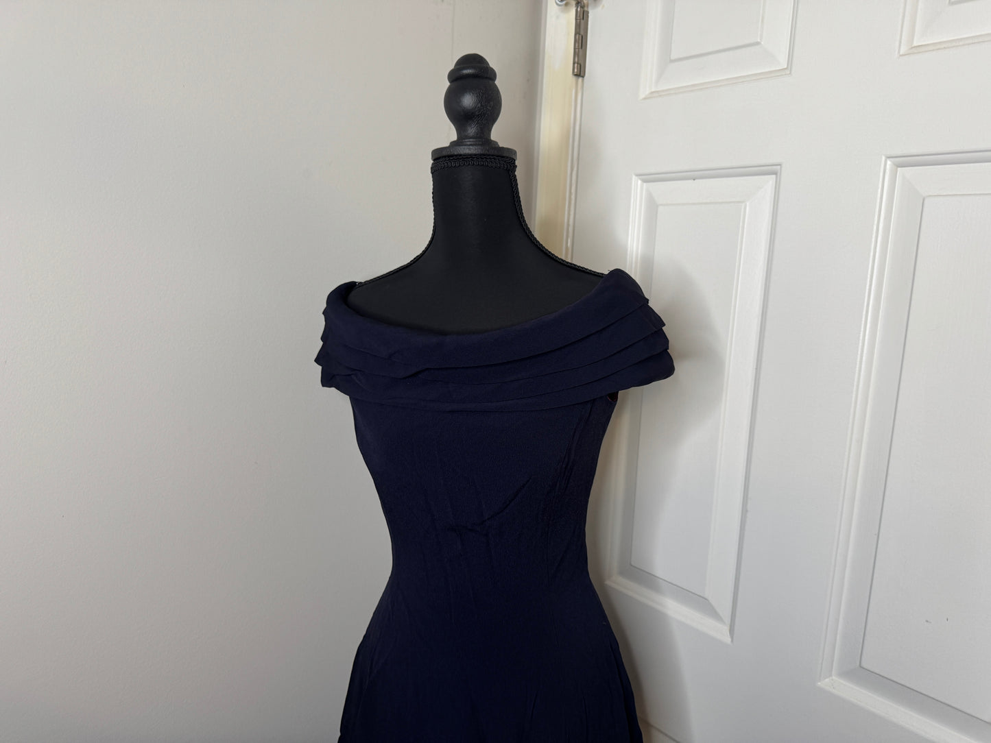 Navy Blue Formal Dress by Anne Taylor and Tahari, Size 4