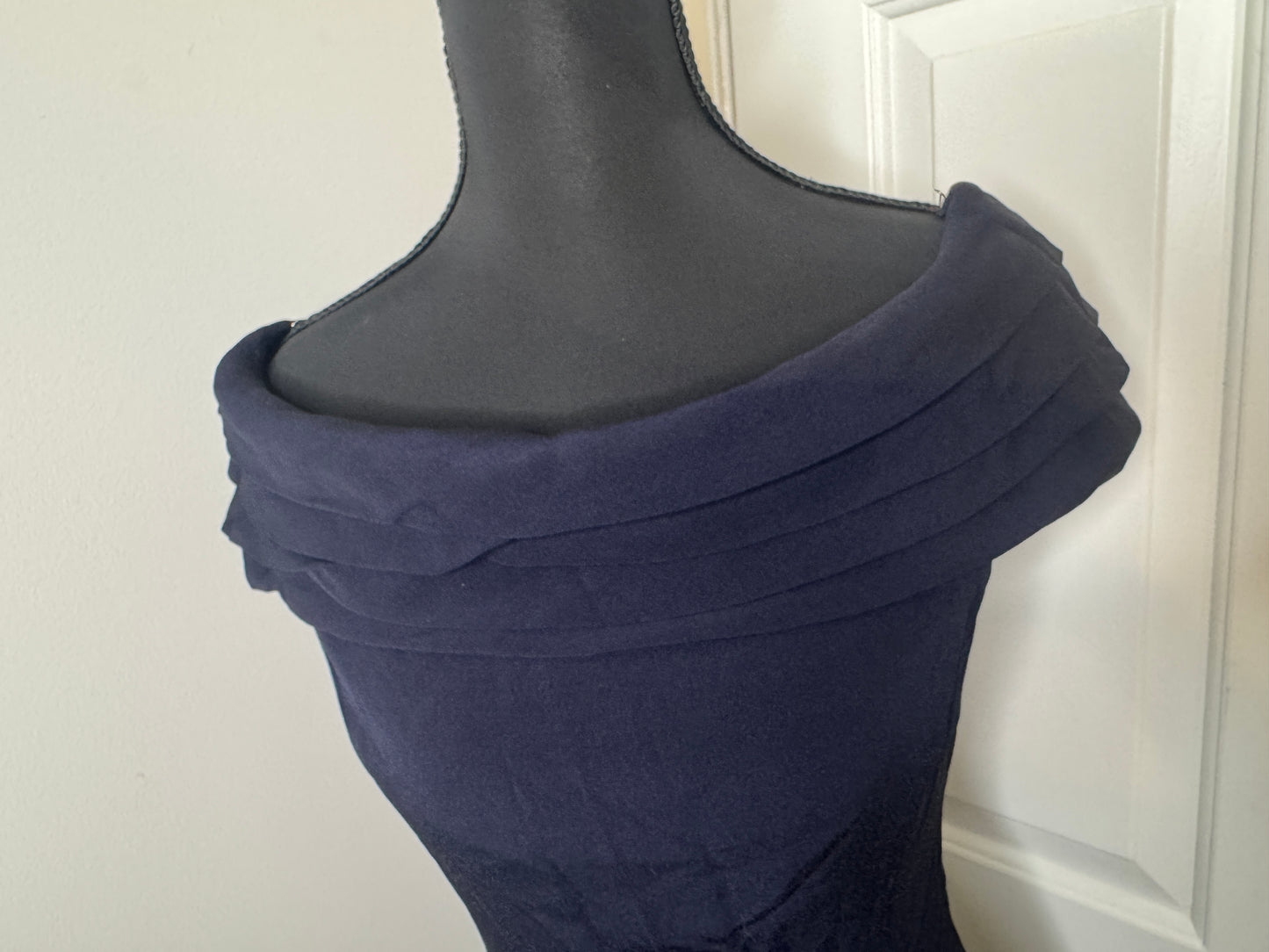 Navy Blue Formal Dress by Anne Taylor and Tahari, Size 4