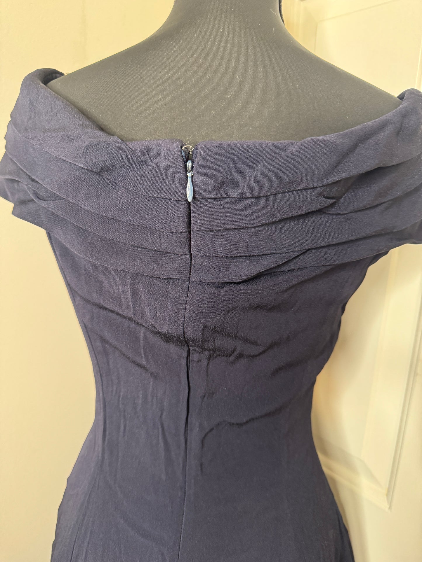 Navy Blue Formal Dress by Anne Taylor and Tahari, Size 4
