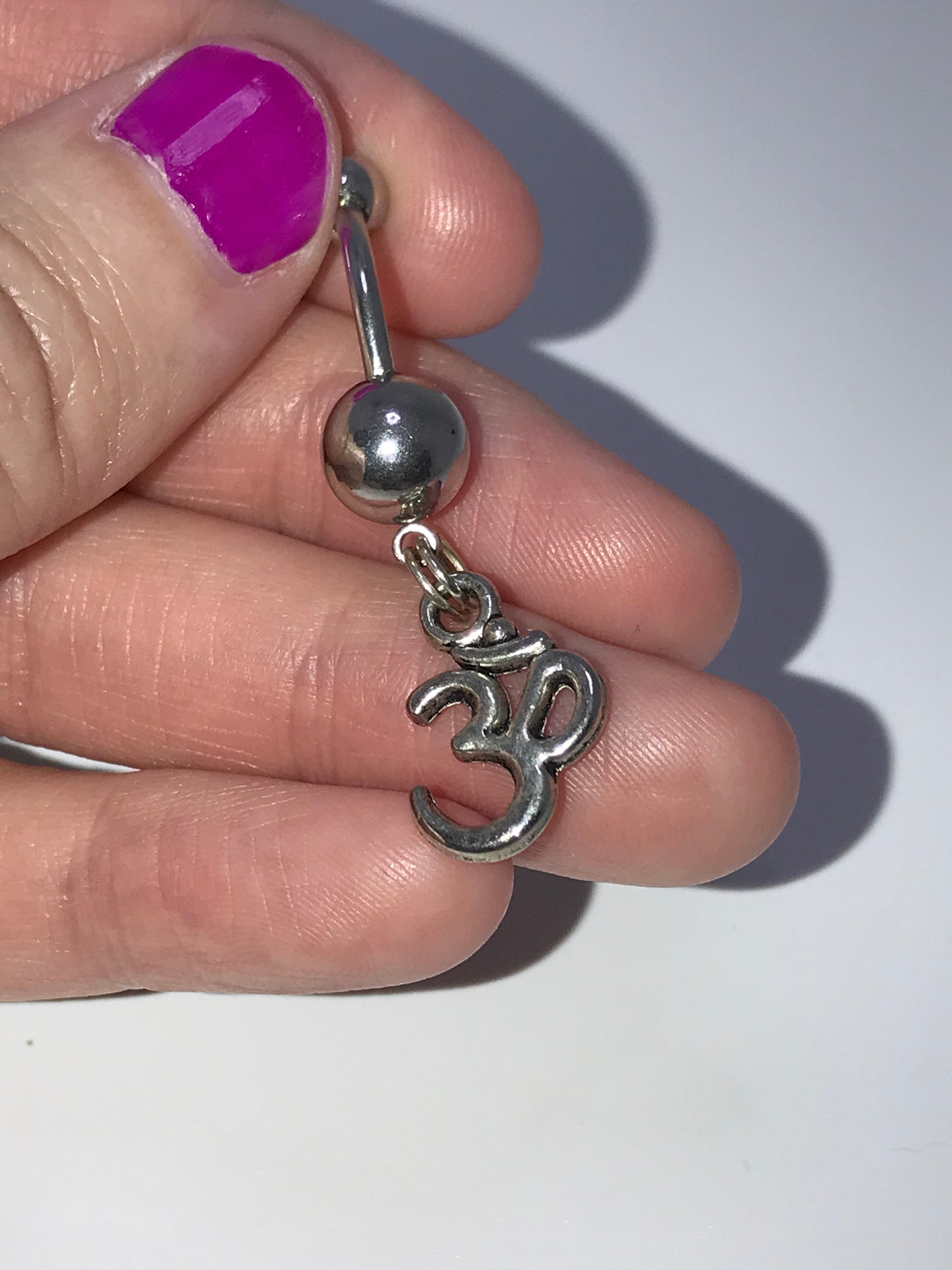 Ohm Dangle Belly Ring