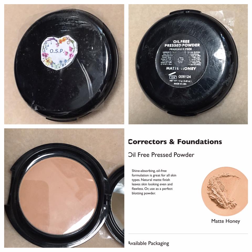 OSP Cosmetics Oil Free Pressed Powder in Matte Honey