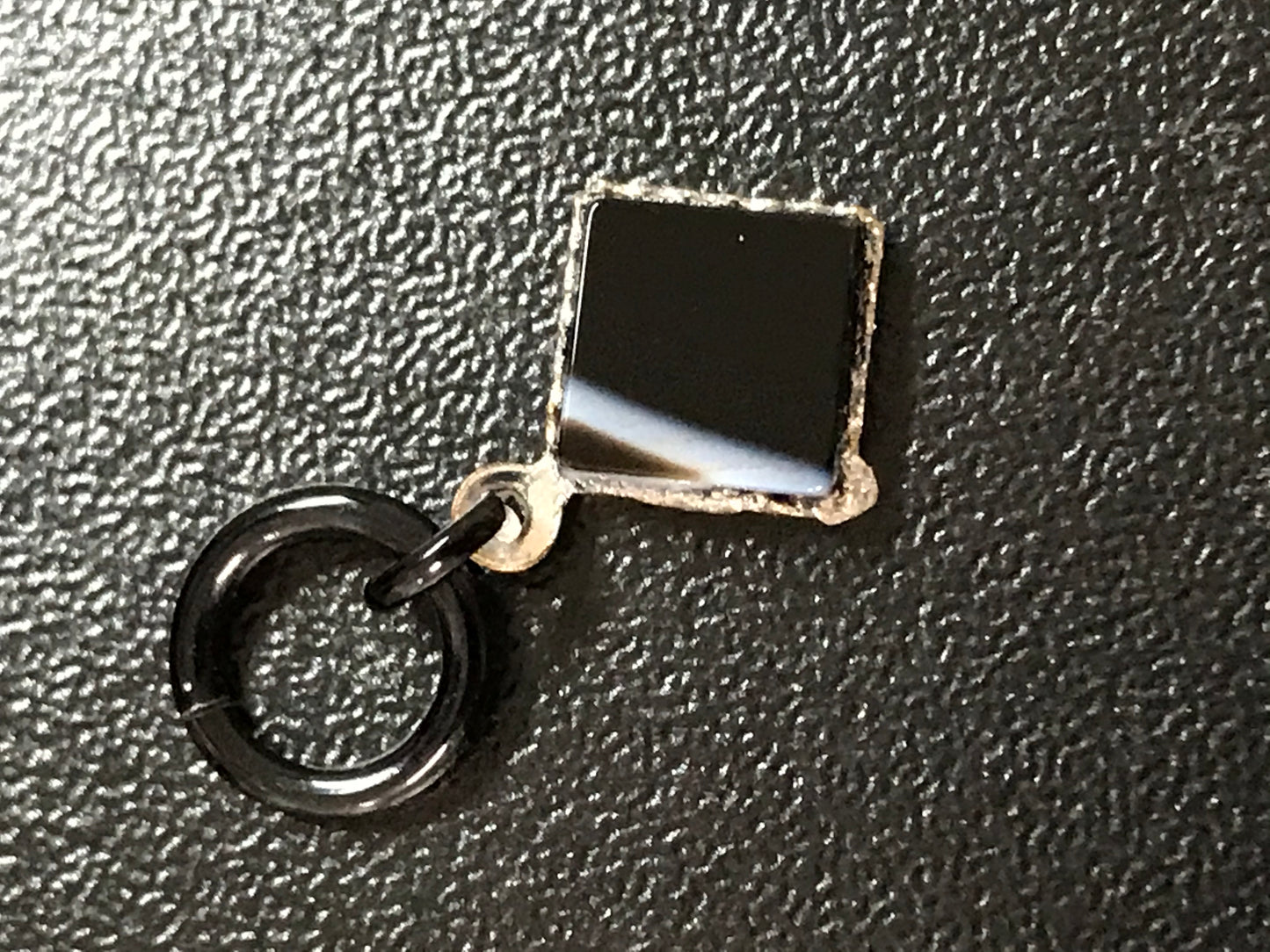 Obsidian Square Pendant