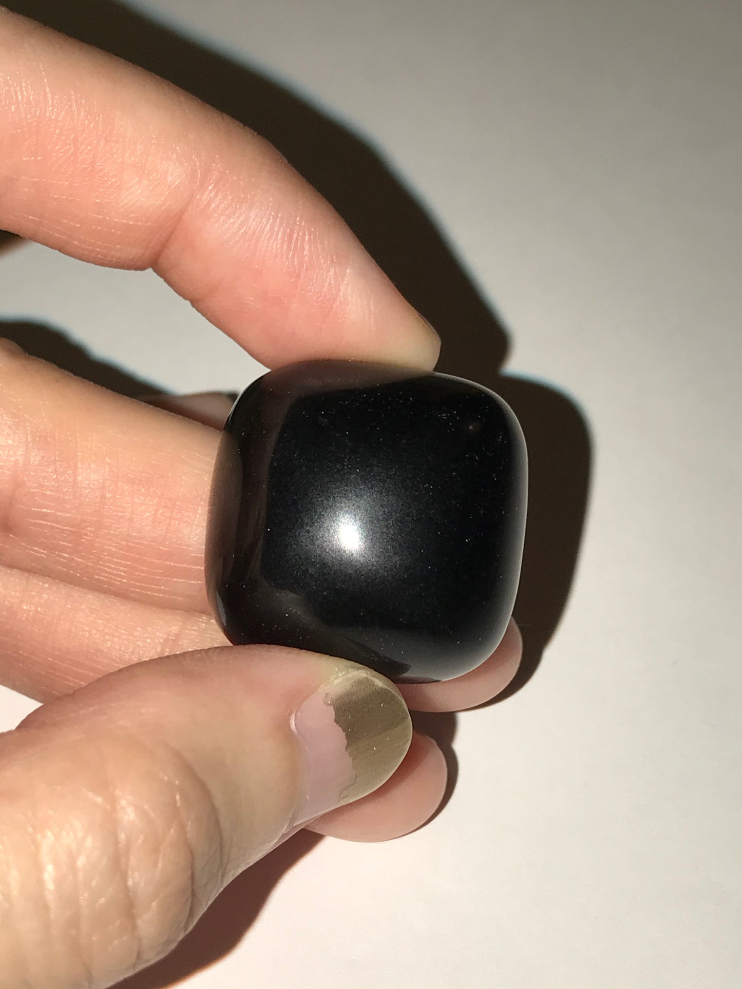 Square Obsidian Pin