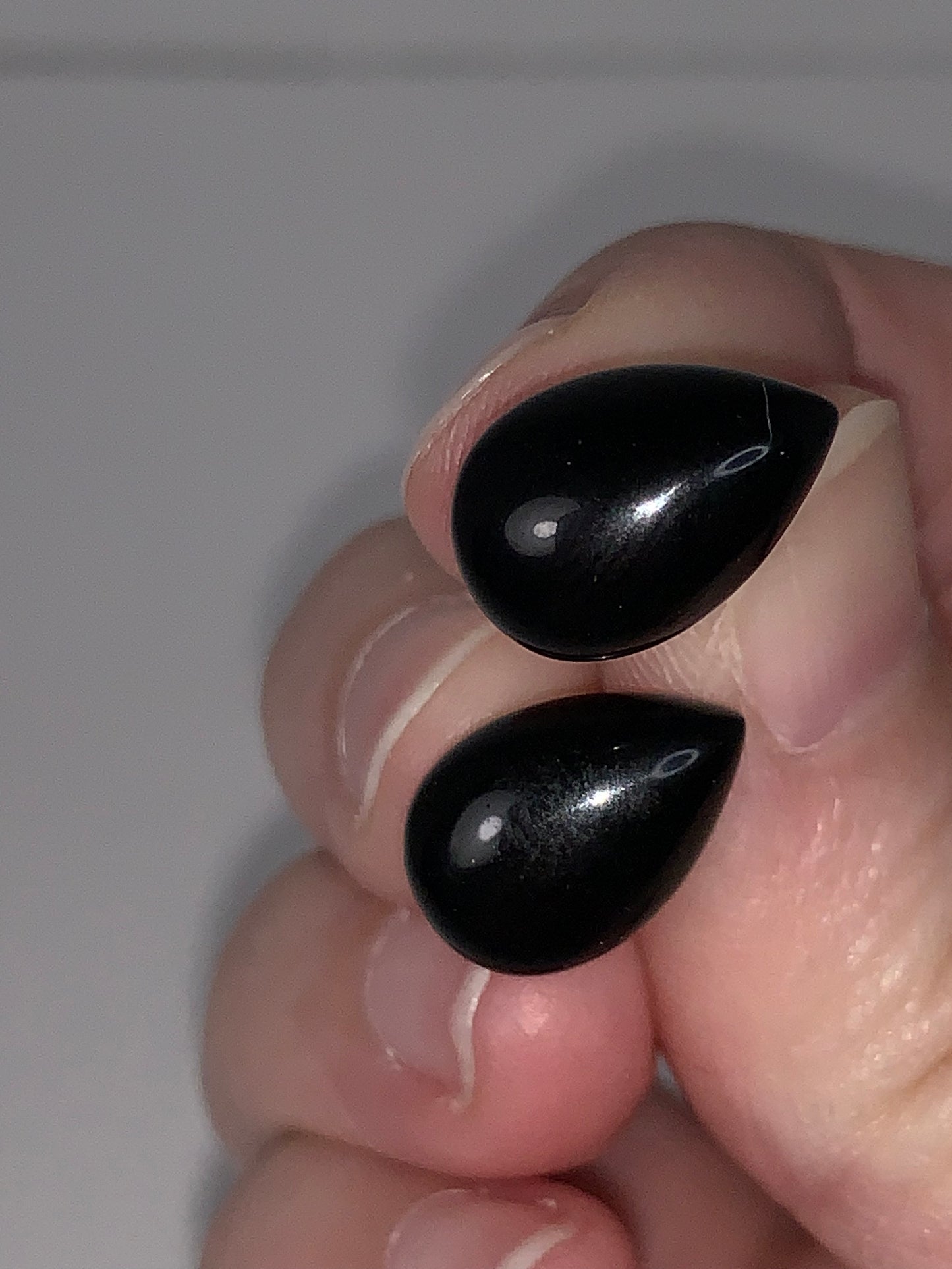 14mm Teardrop 18ktgf Onyx Post Earrings