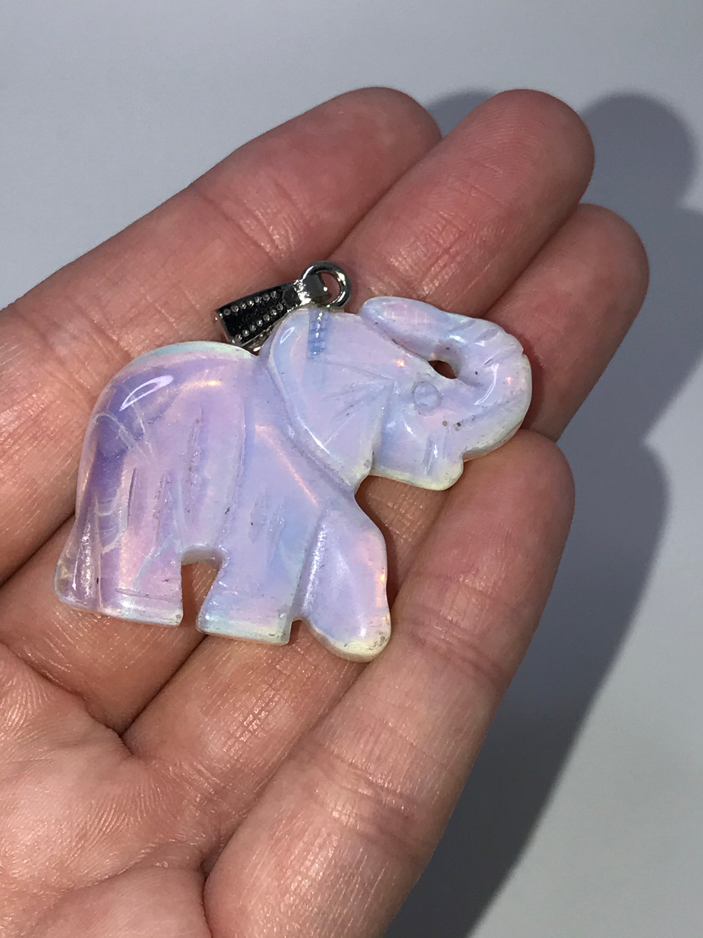 Opalite Elephant Pendant