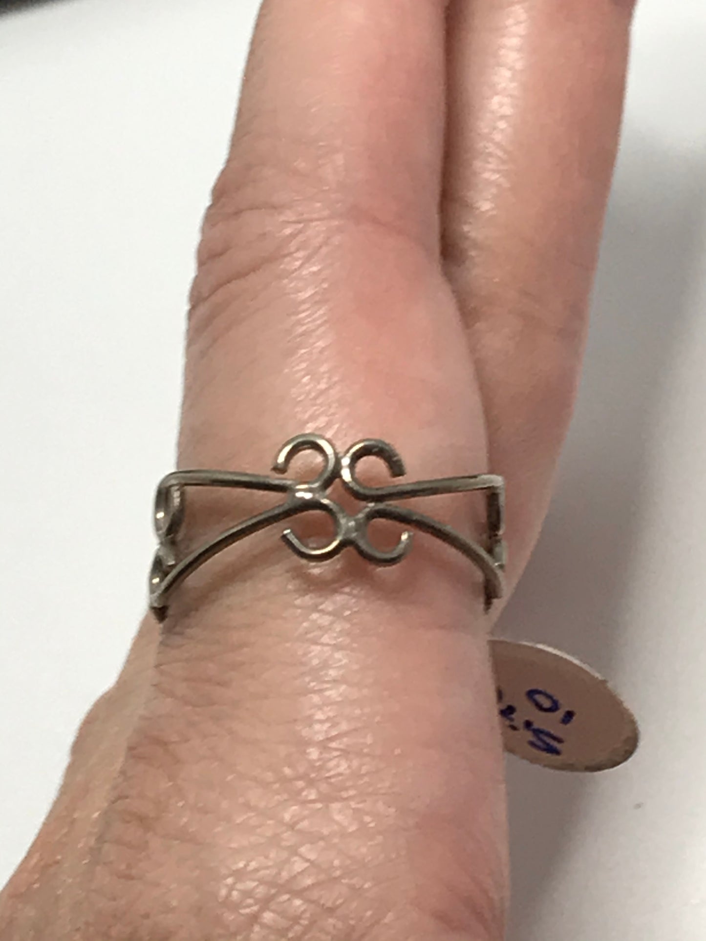 Sterling Silver Wire Ring, Size 10