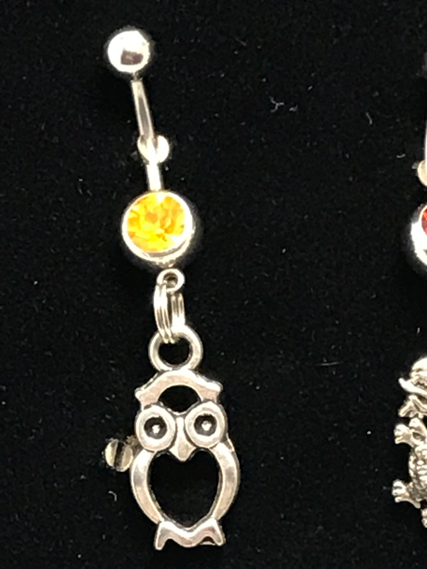 Owl Dangle Belly Ring