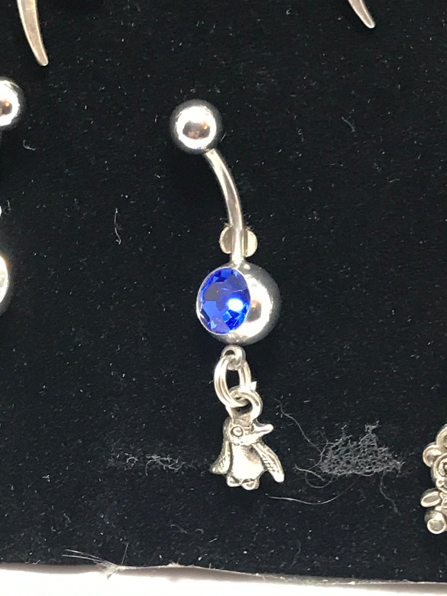 Tiny Penguin Dangle Belly Ring