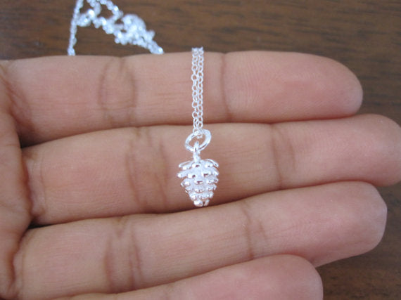 Sterling Silver Pinecone Pendant