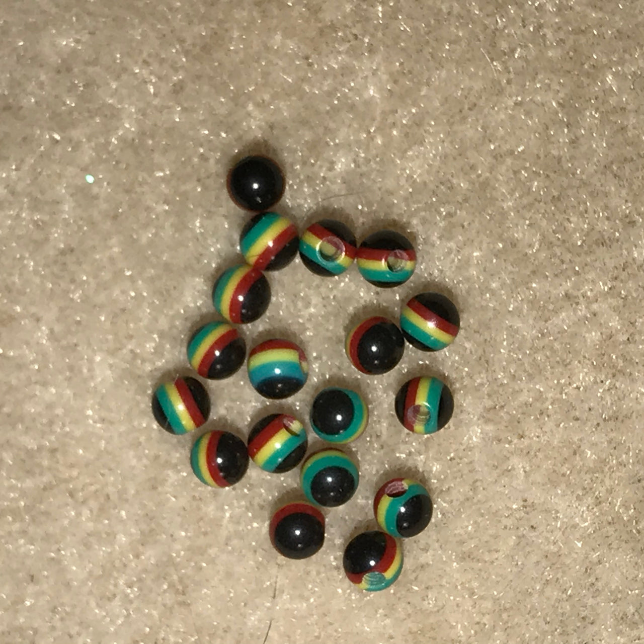 16 Gauge 3mm round Rasta Design