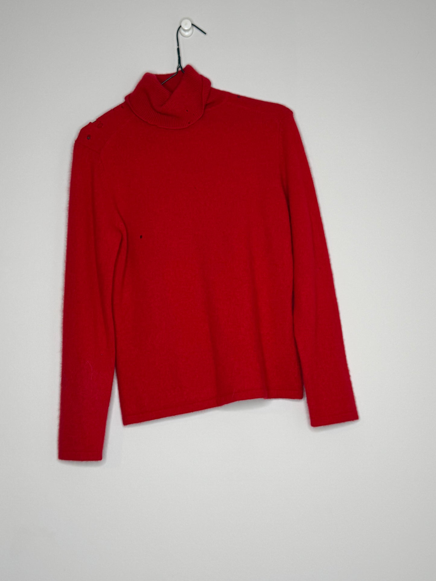 Red Cashmere Sweater by Pursuits, Size Medium