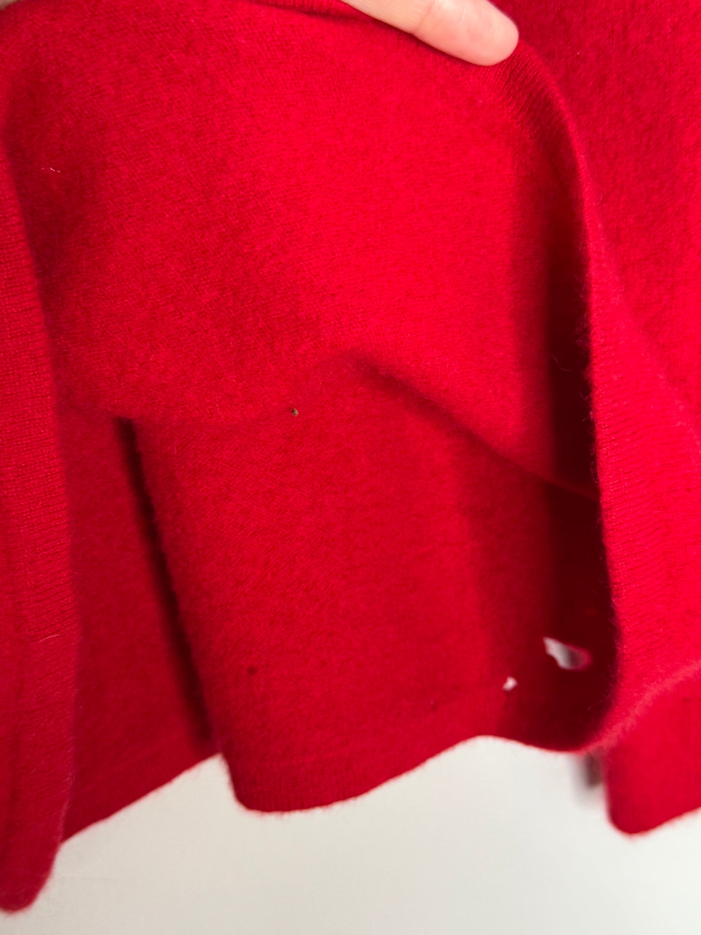 Red Cashmere Sweater by Pursuits, Size Medium