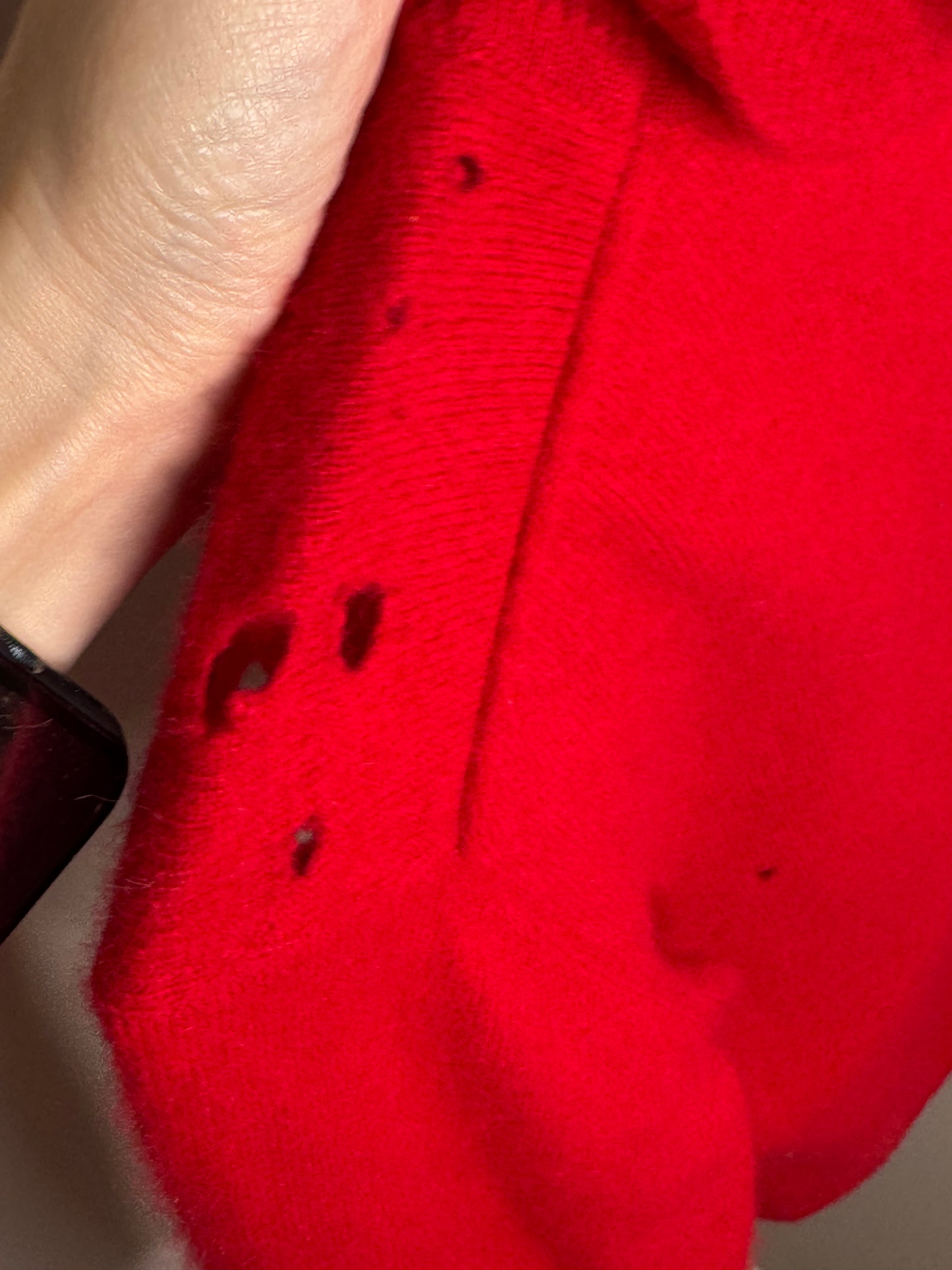 Red Cashmere Sweater by Pursuits, Size Medium