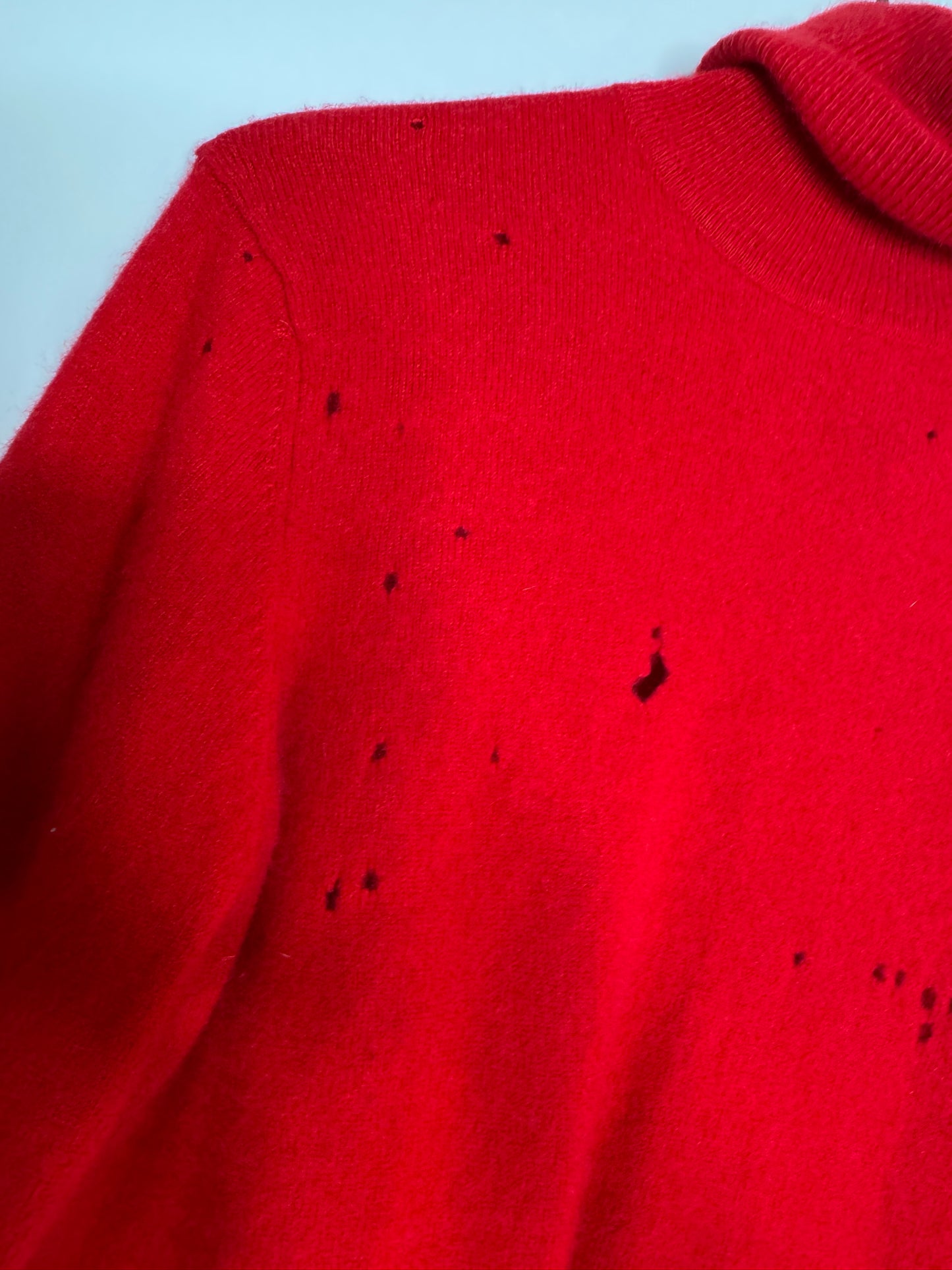 Red Cashmere Sweater by Pursuits, Size Medium
