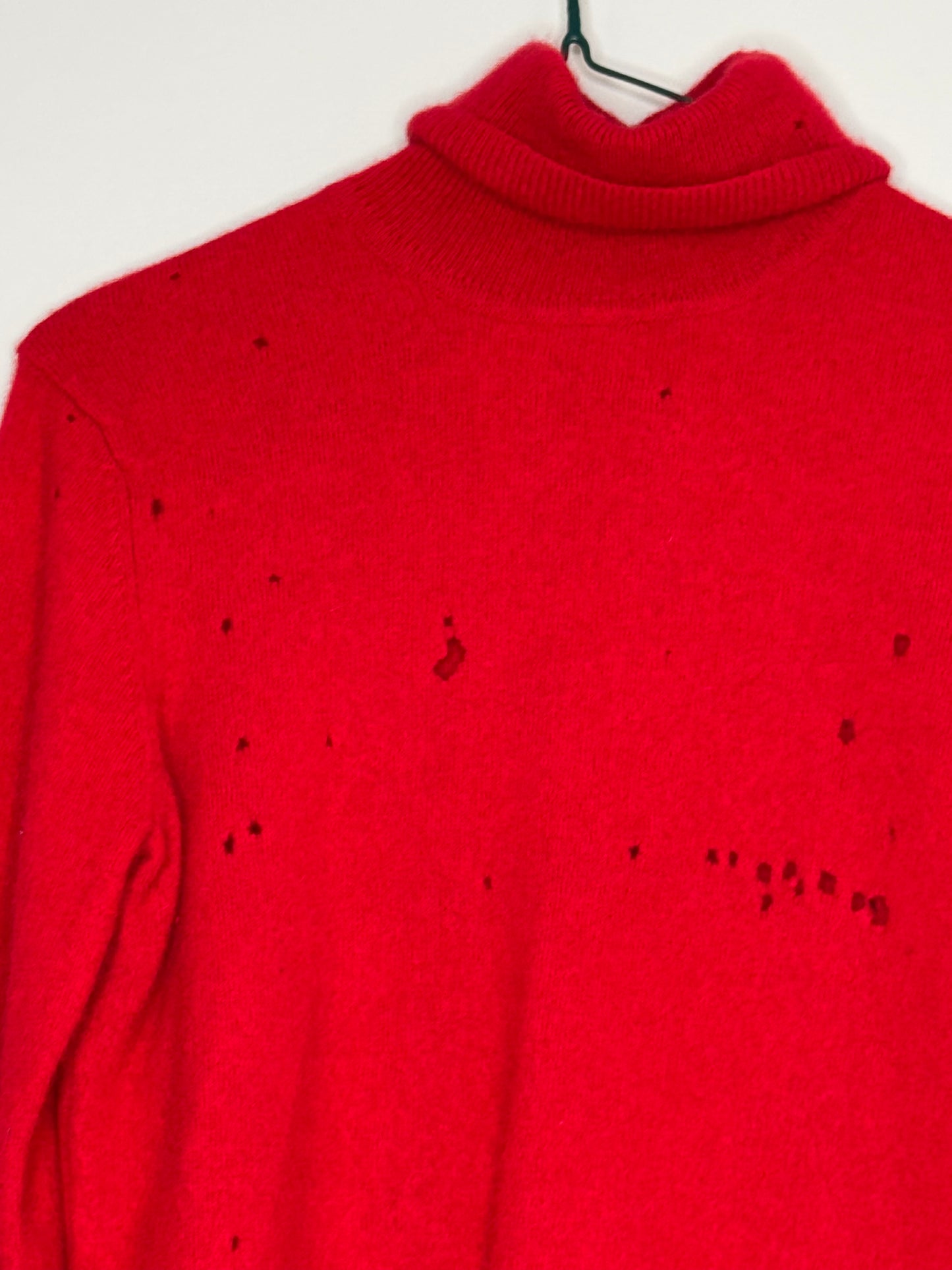 Red Cashmere Sweater by Pursuits, Size Medium