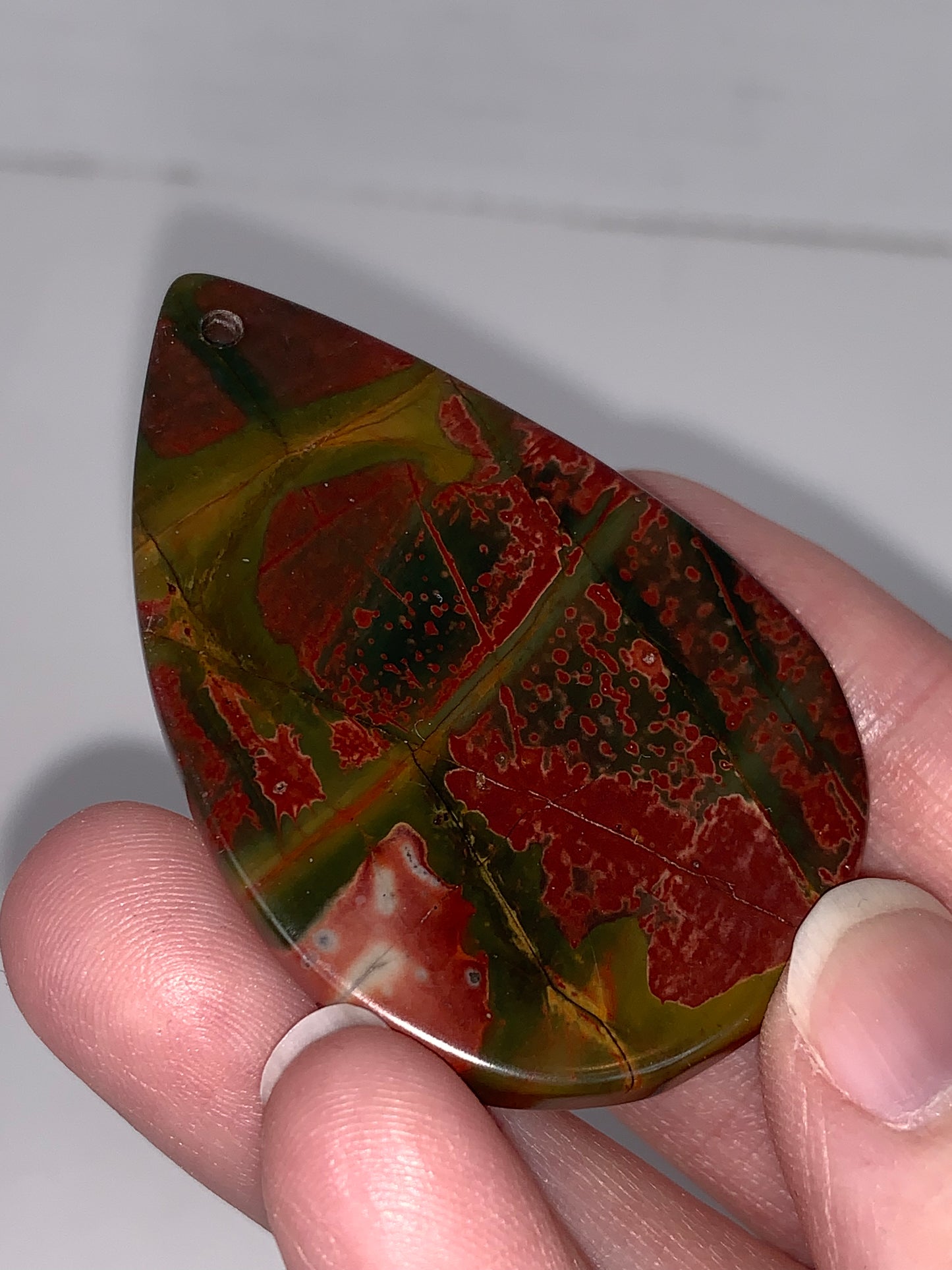 Red Creek Jasper Teardrop Focal