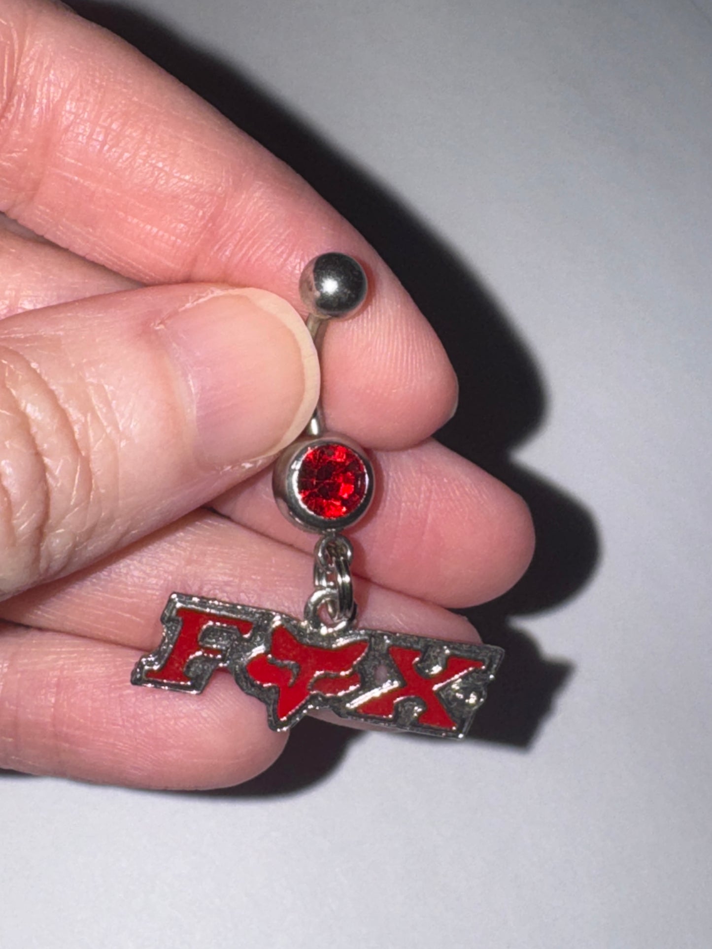 Red Fox Dangle Belly Ring