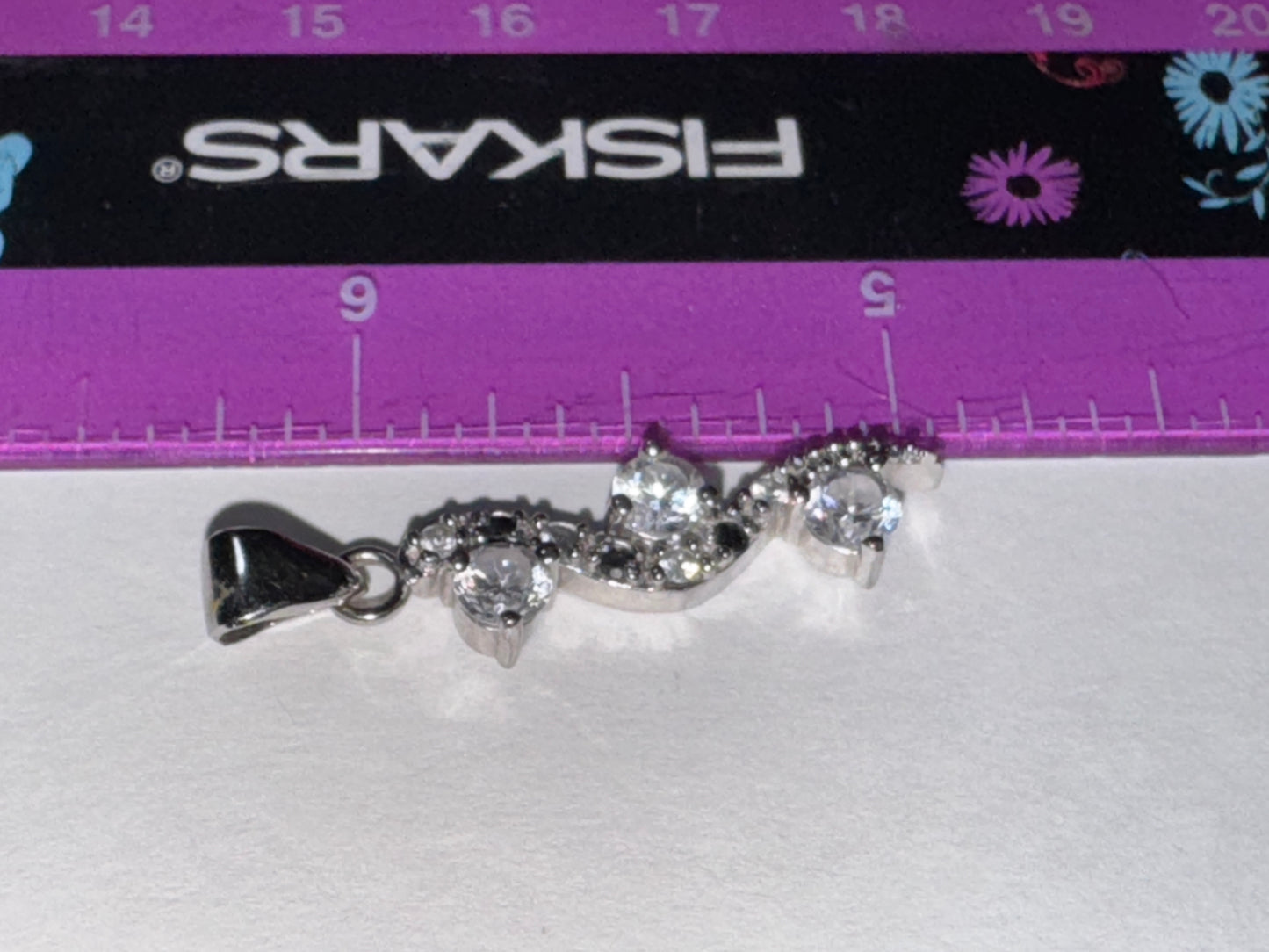 Topaz and Sapphire Silver Pendant