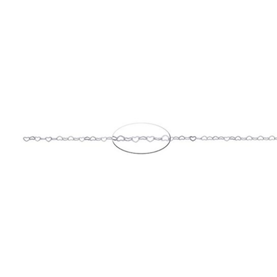 1.9mm Flat Heart Link Chain