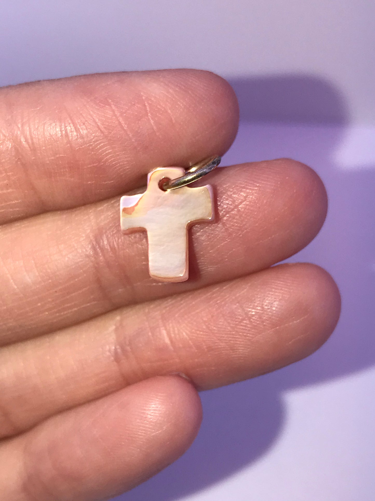 Small Shell Cross Charms