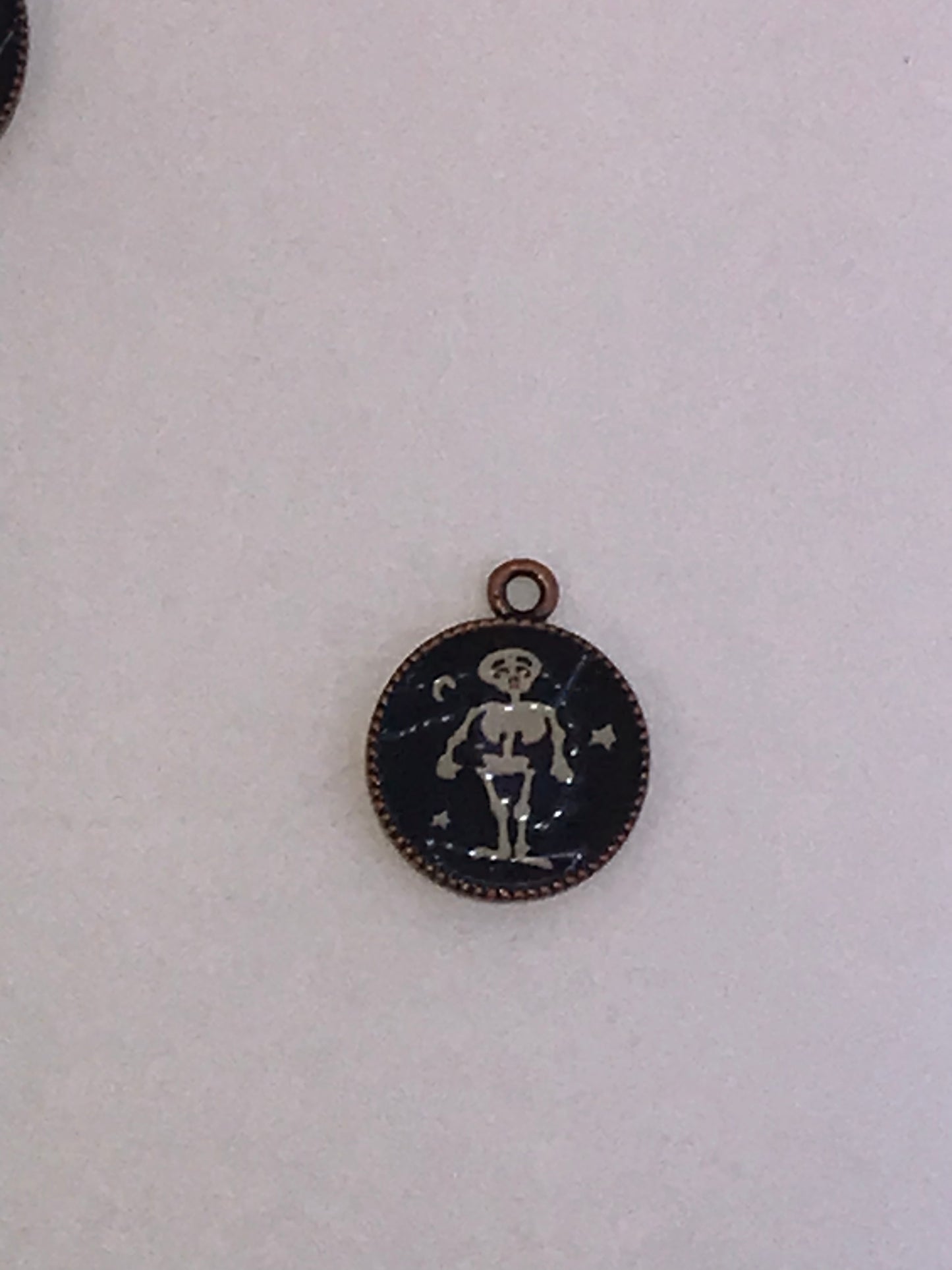 Cute Brass Skeleton Charm