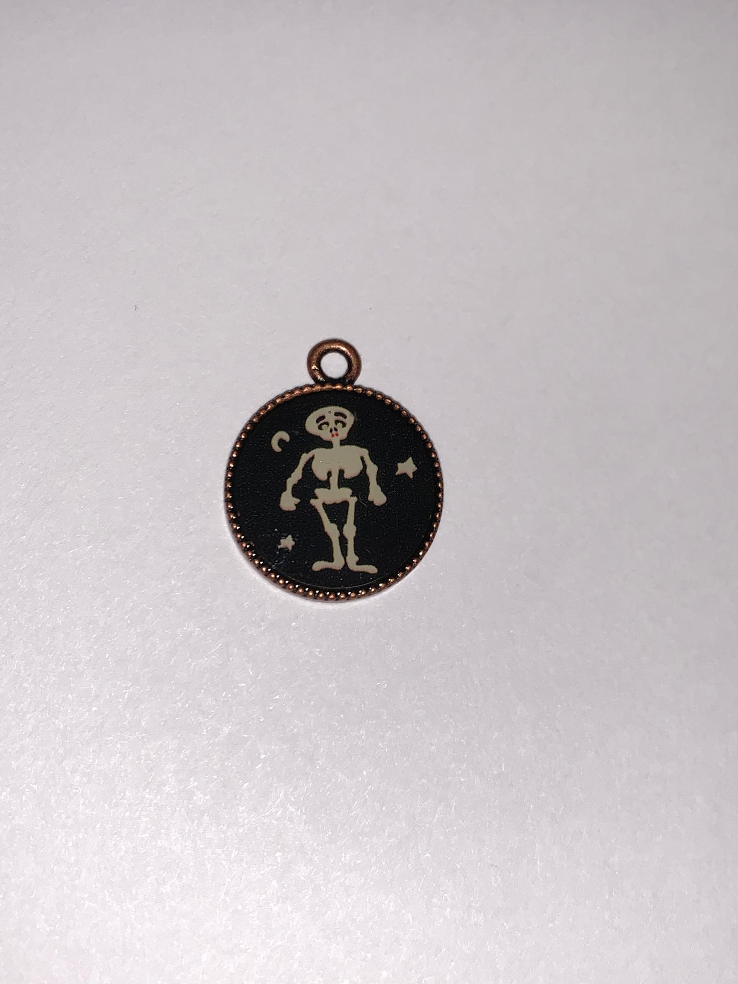 Cute Brass Skeleton Charm