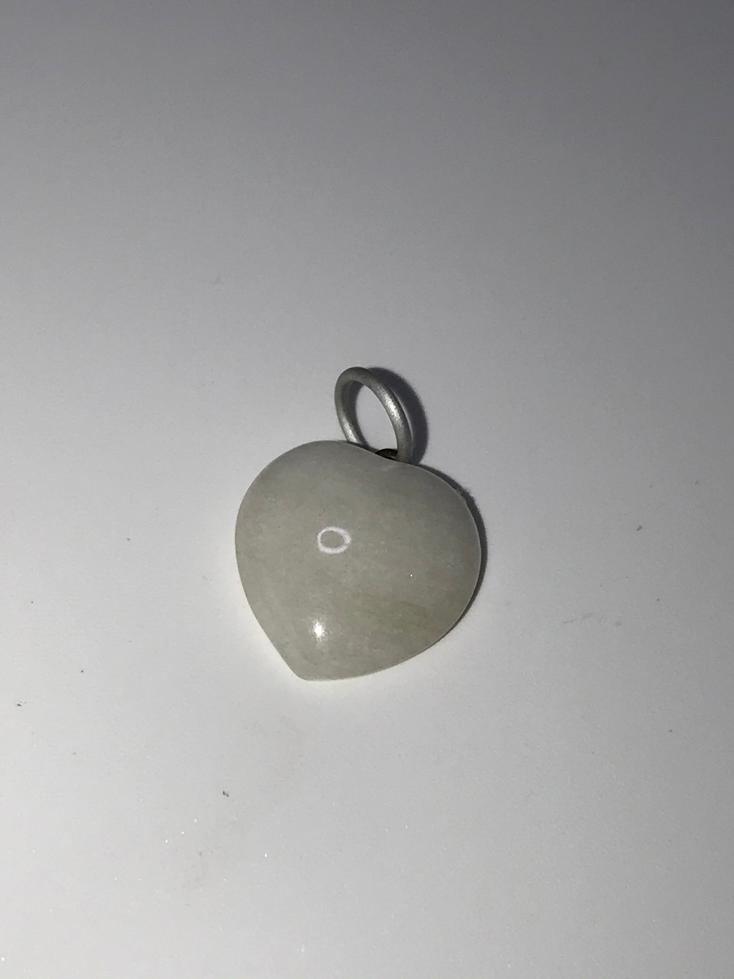 Snowy Quartz Heart Pendant