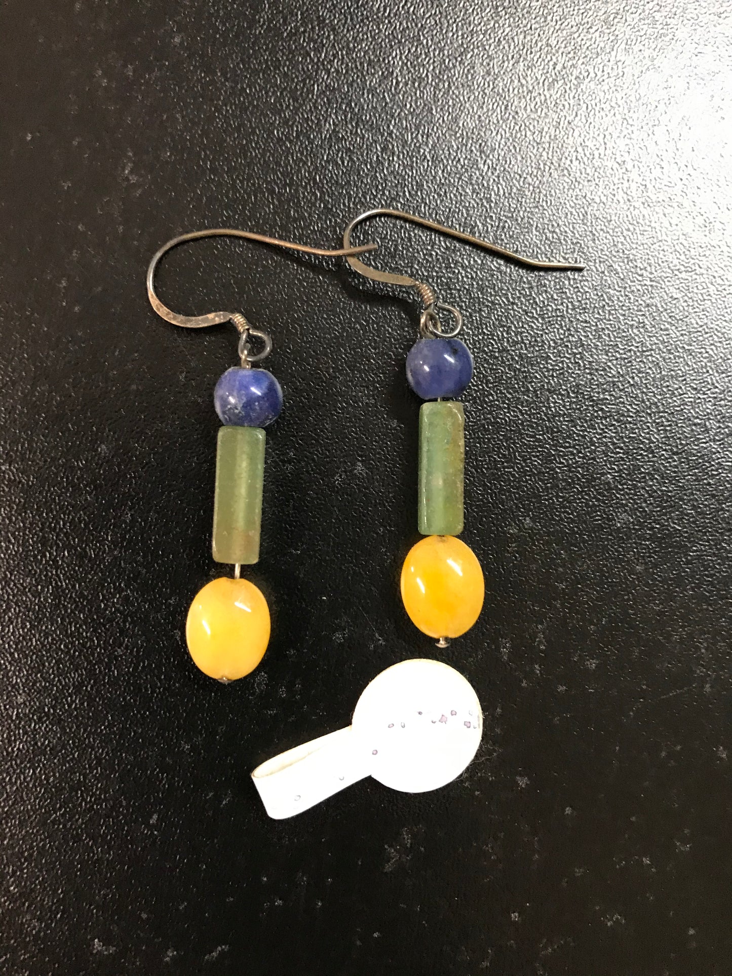 Sodalite, Green Aventurine And Aragonite Earrings