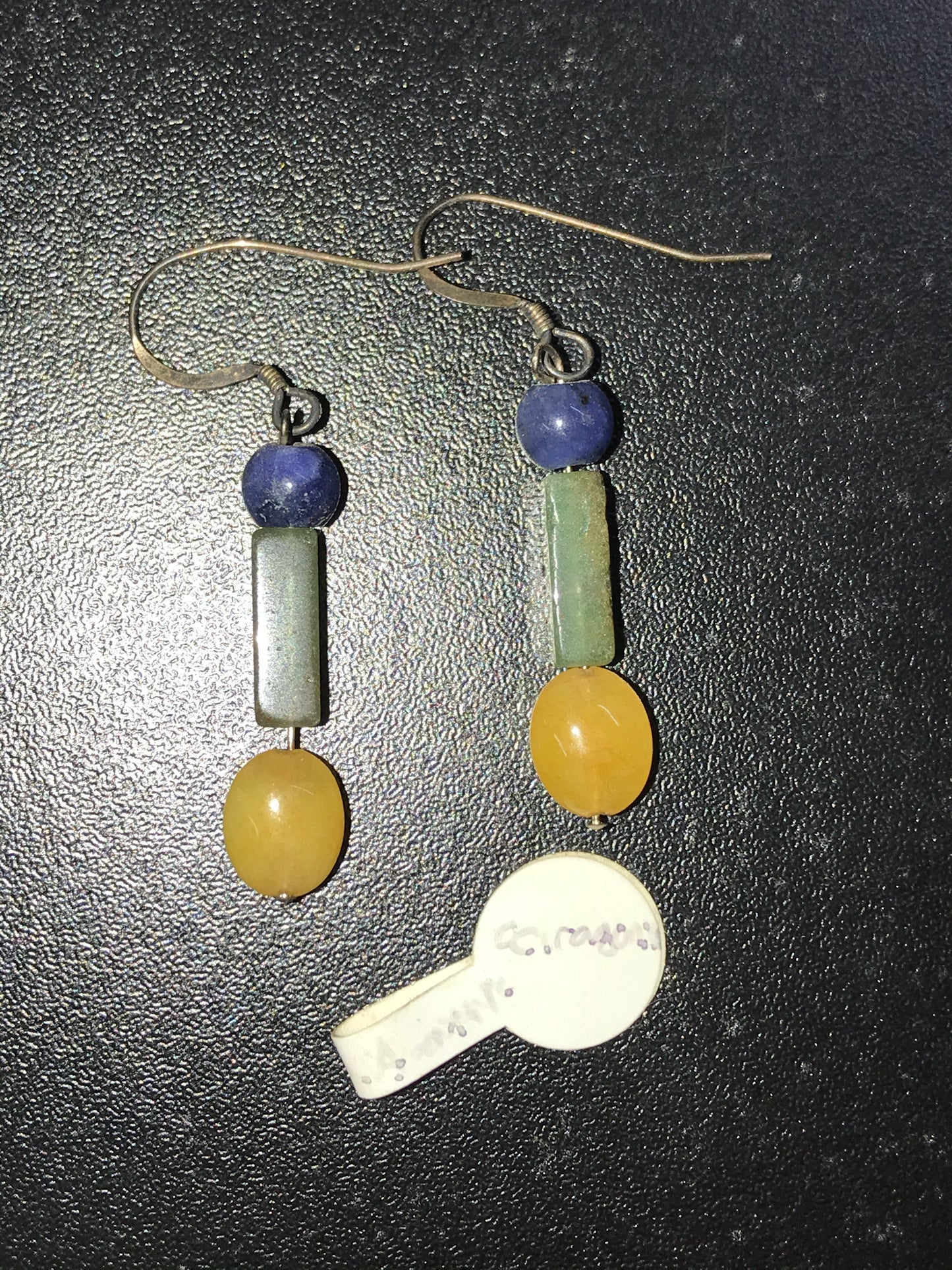 Sodalite, Green Aventurine And Aragonite Earrings