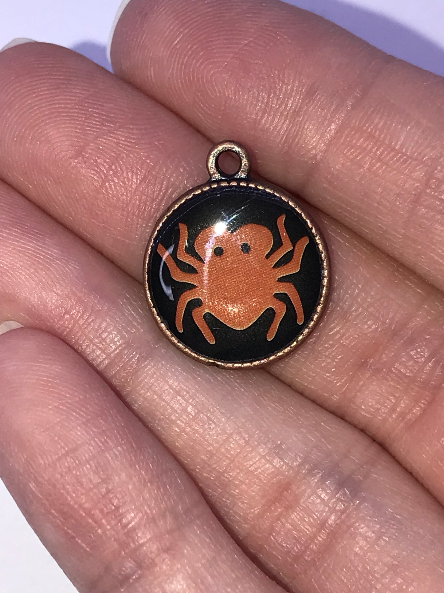 Cute Round Spider Charm