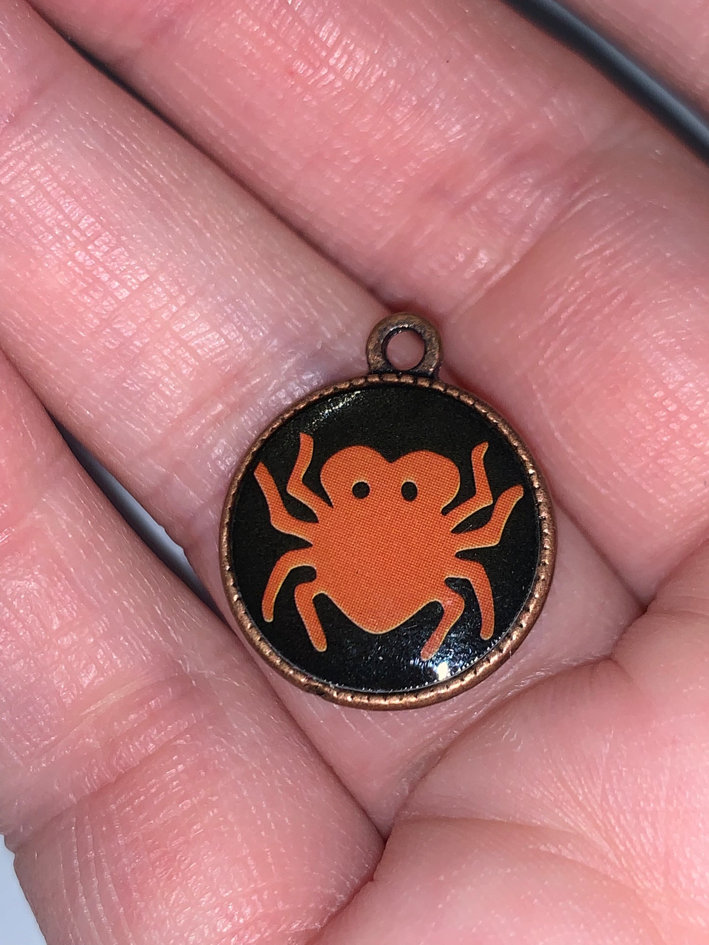 Cute Round Spider Charm
