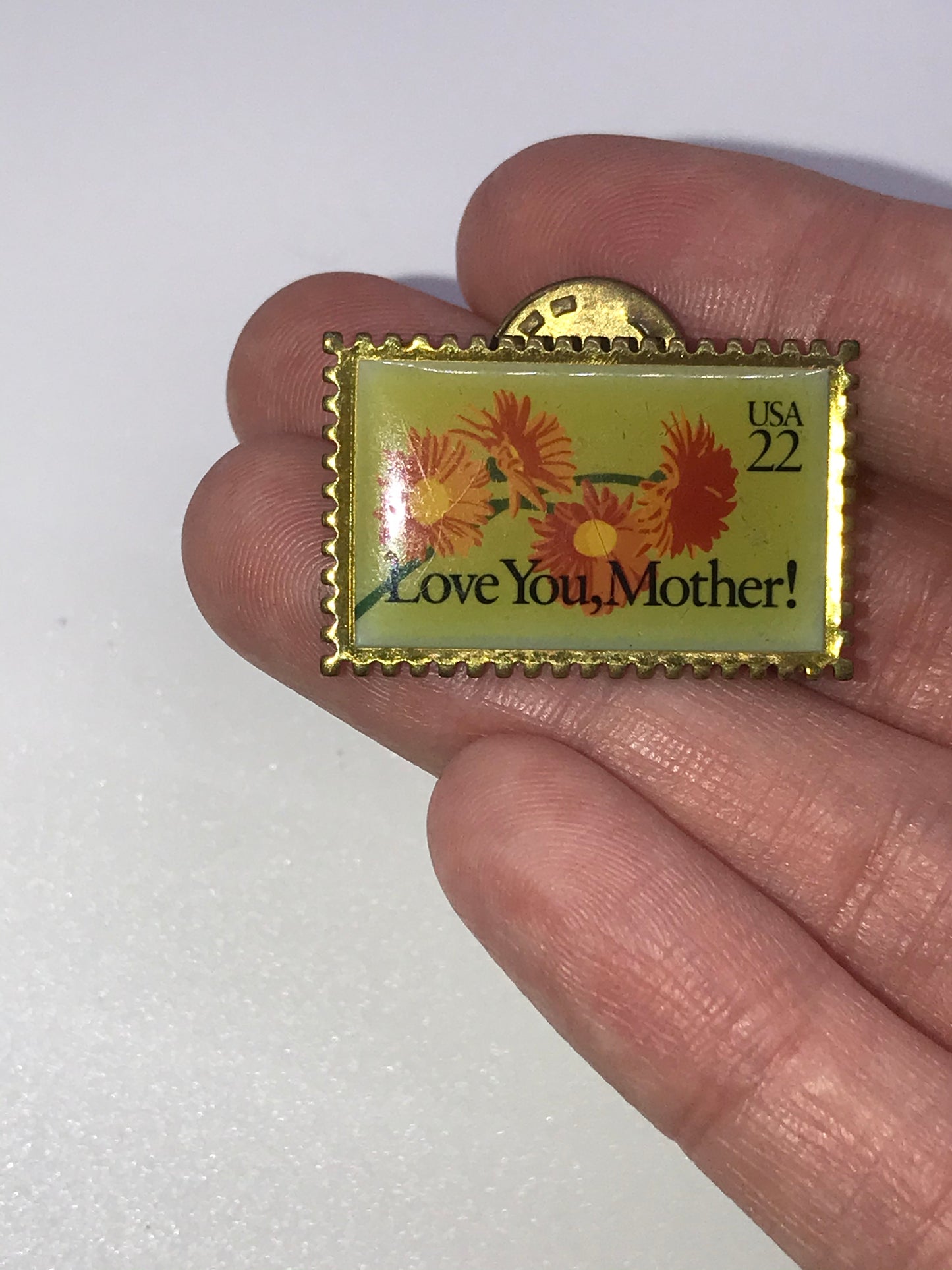 Vintage Postage Stamp Pin