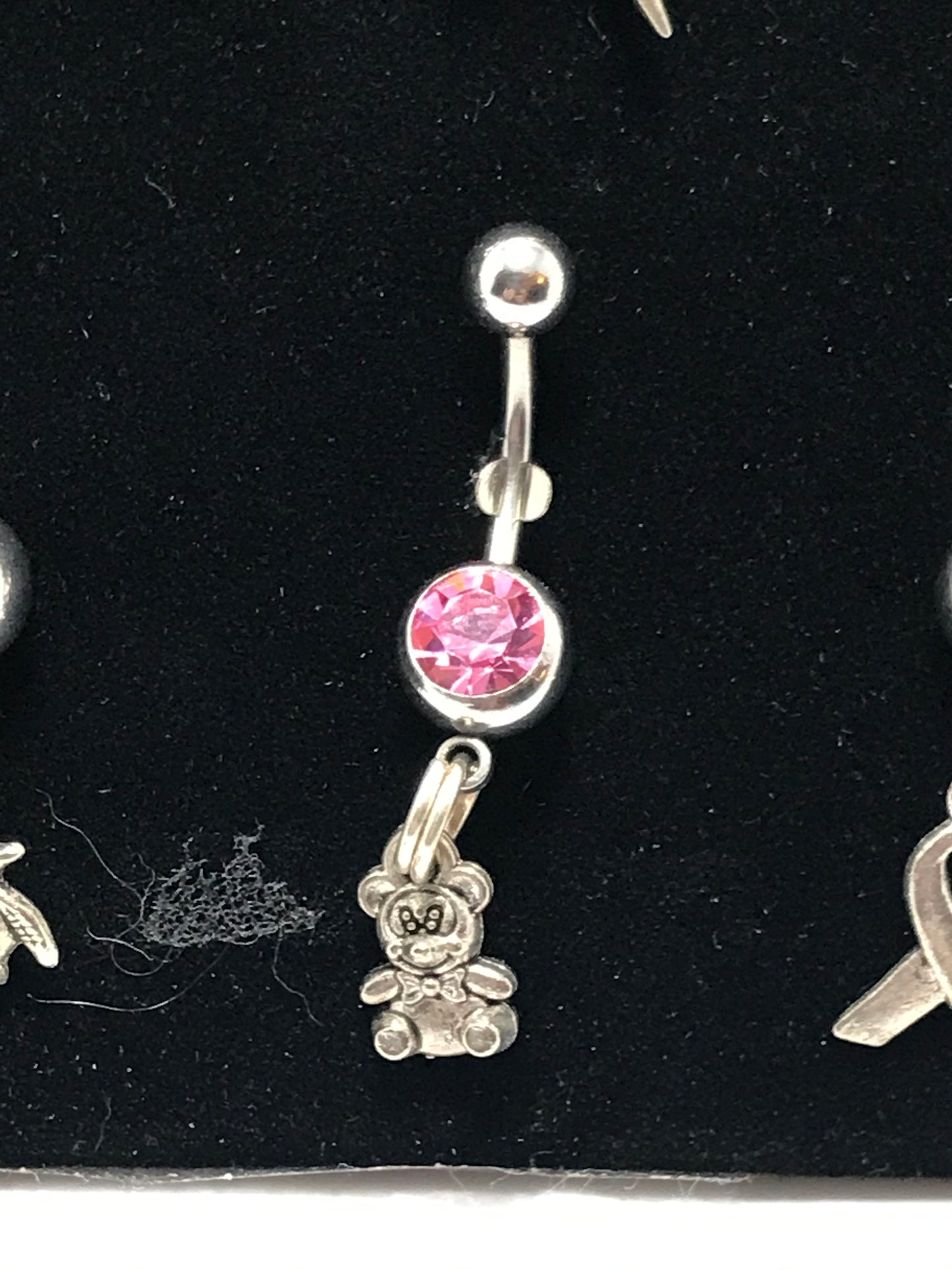 Teddy Bear Dangle Belly Ring