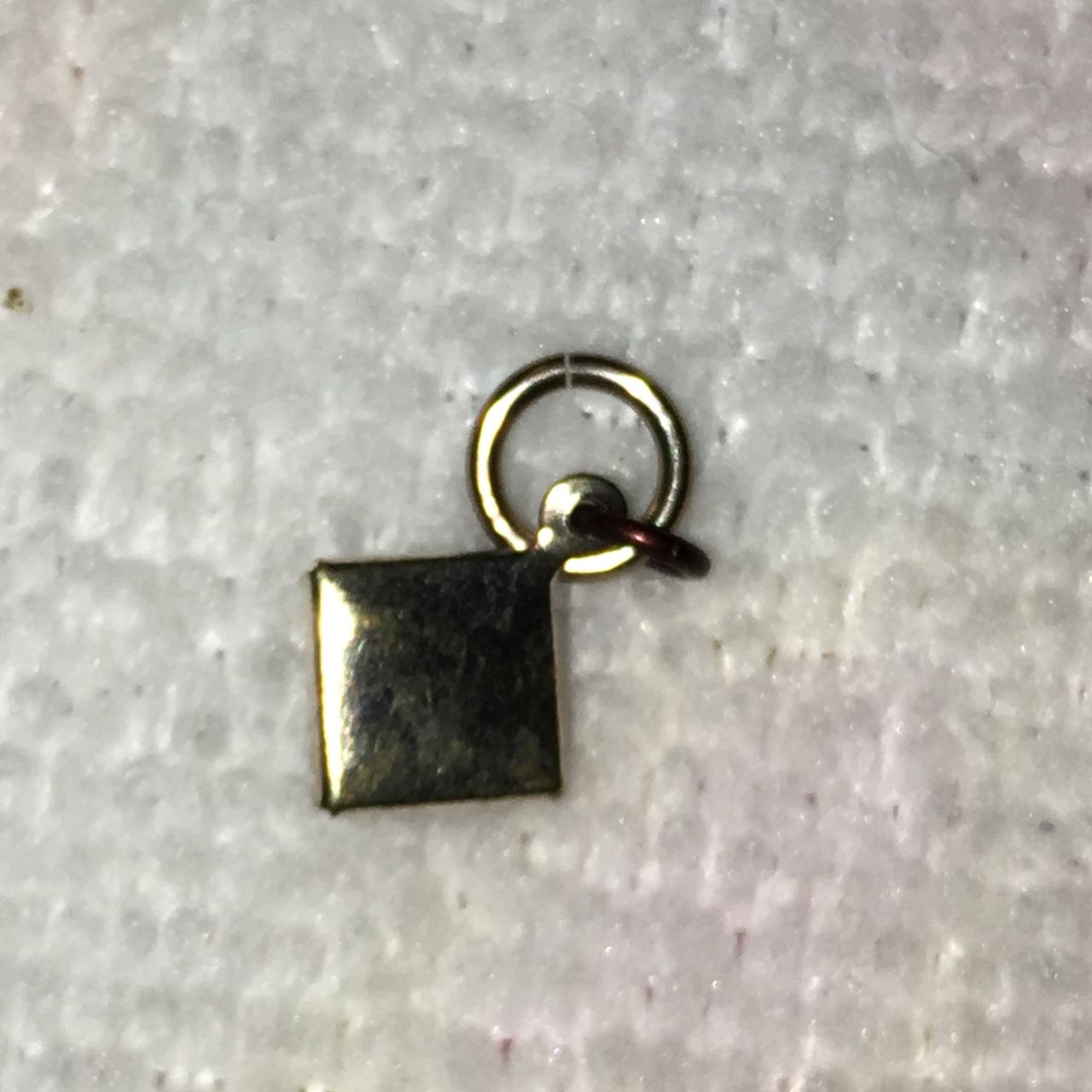Tiny Tigerseye Diamond Pendant