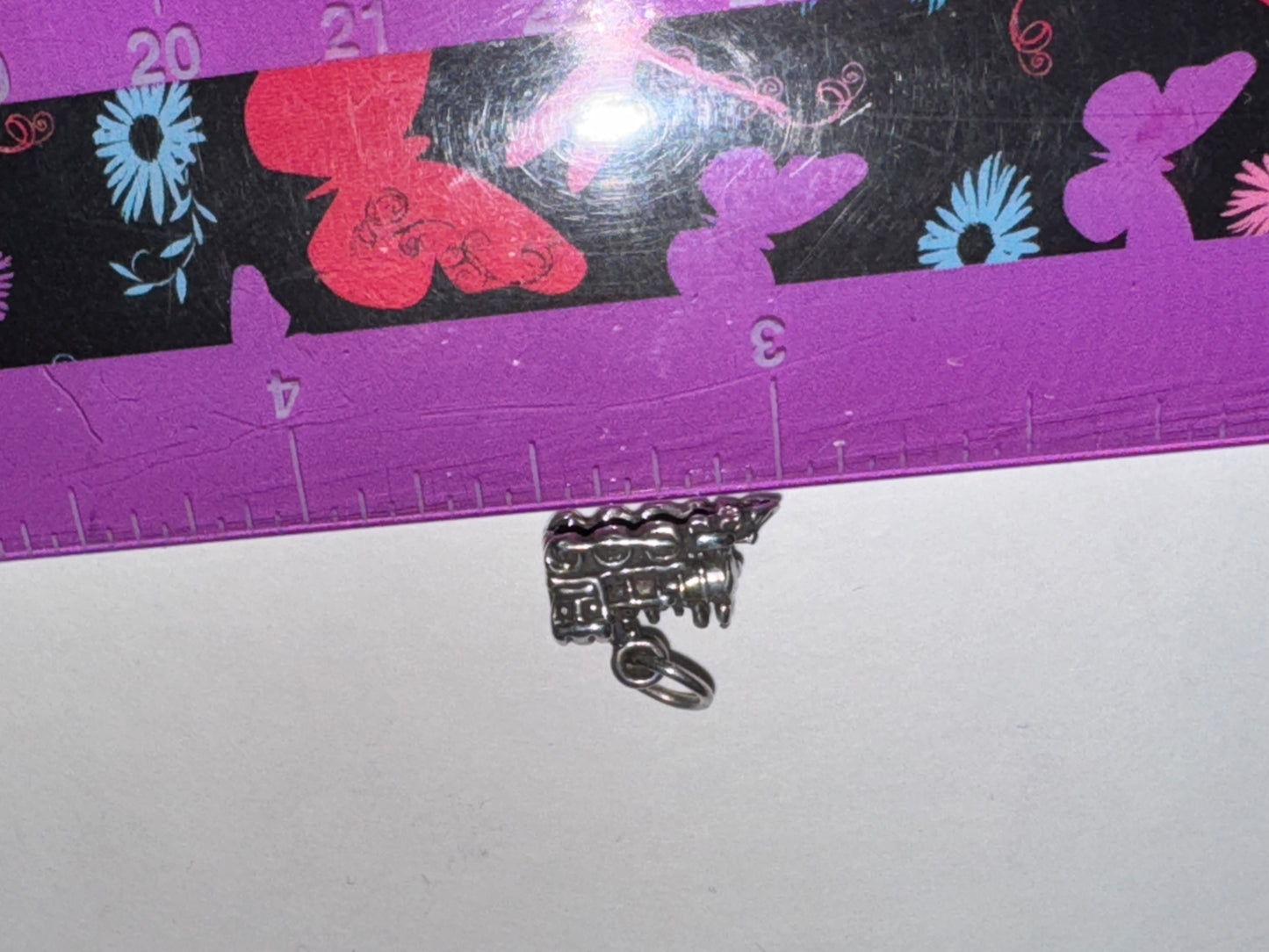 Sterling Silver Train Pendant