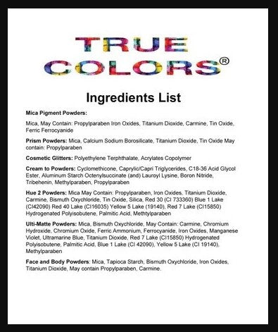 True Colors Cosmetics Mineral Makeup Exp Brown Eight Stack