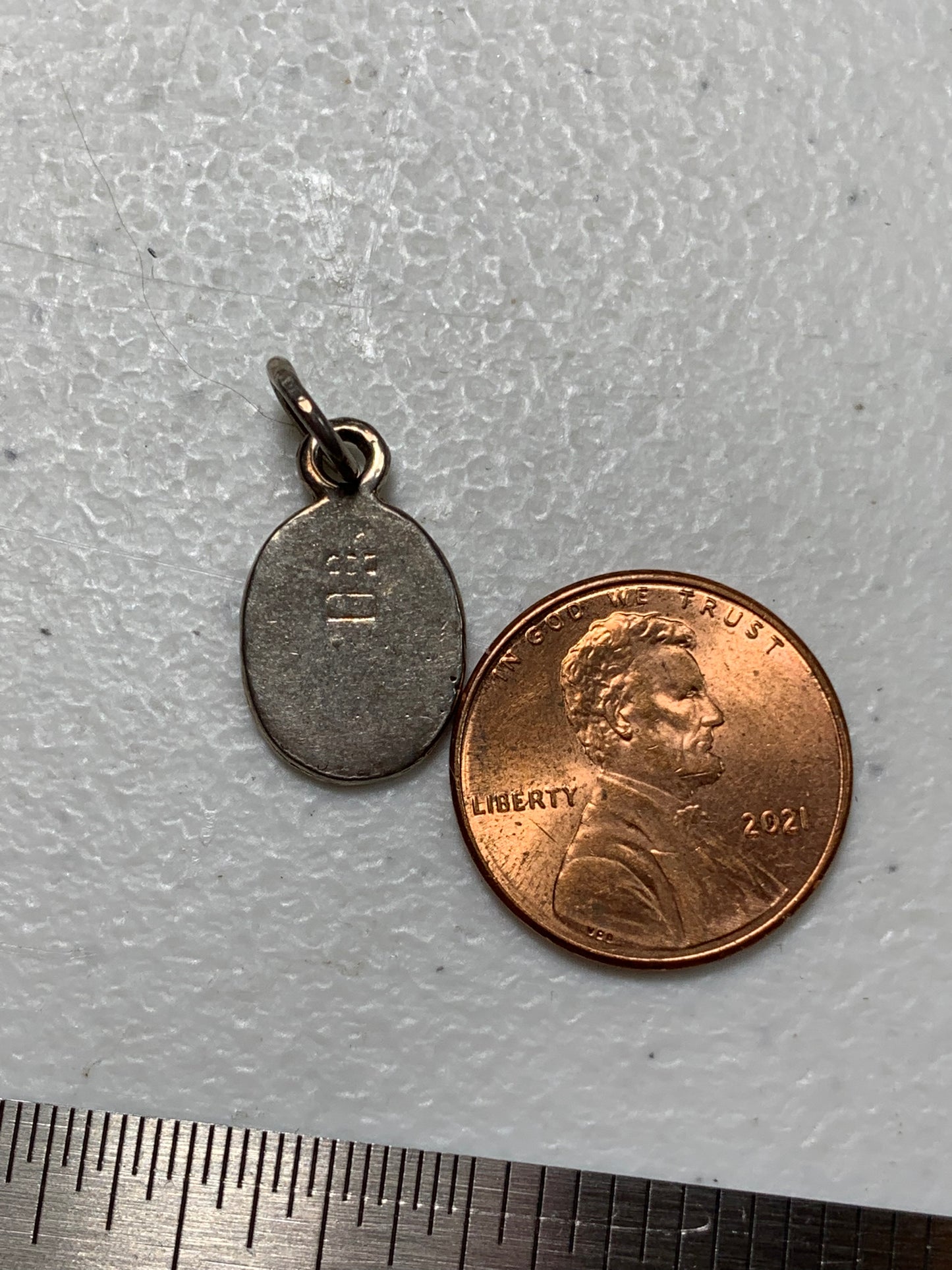 Sterling Silver Oval WWJD Pendant