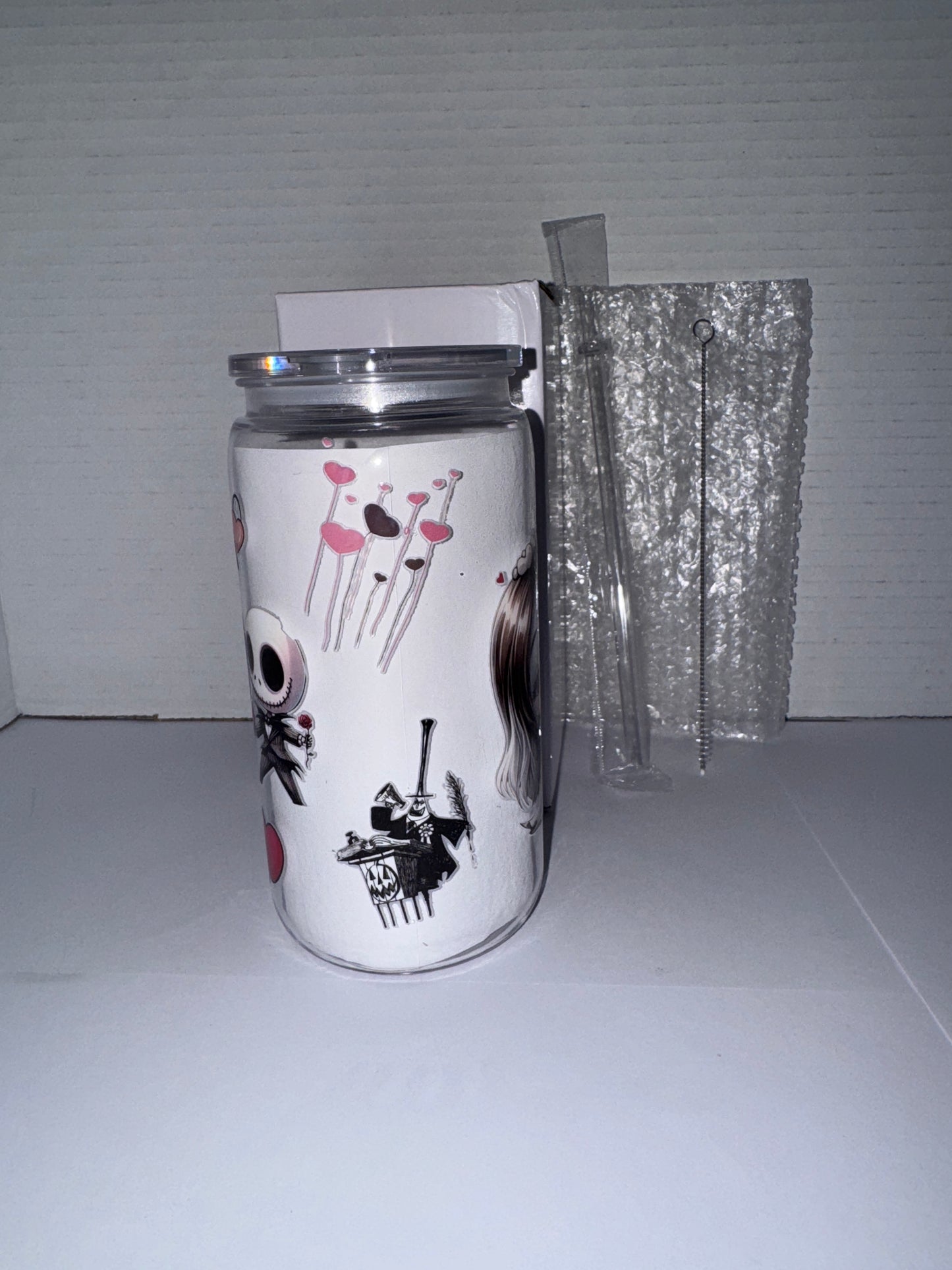 Halloween Wedding Kids Themed 16 Oz Plastic Cup, With Love hearts