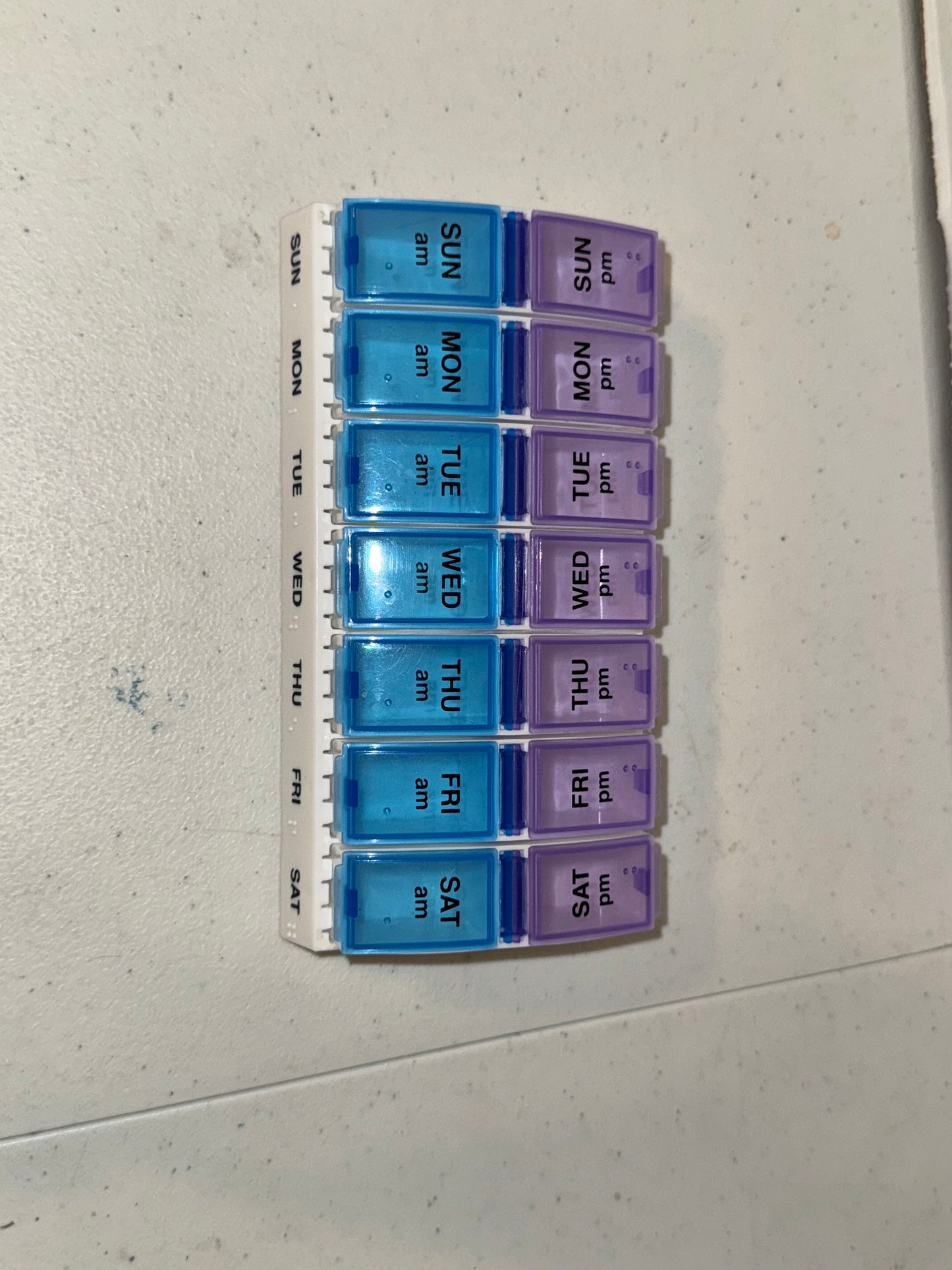 AM/PM Weekly Pill Planner, 7.5", set of 2