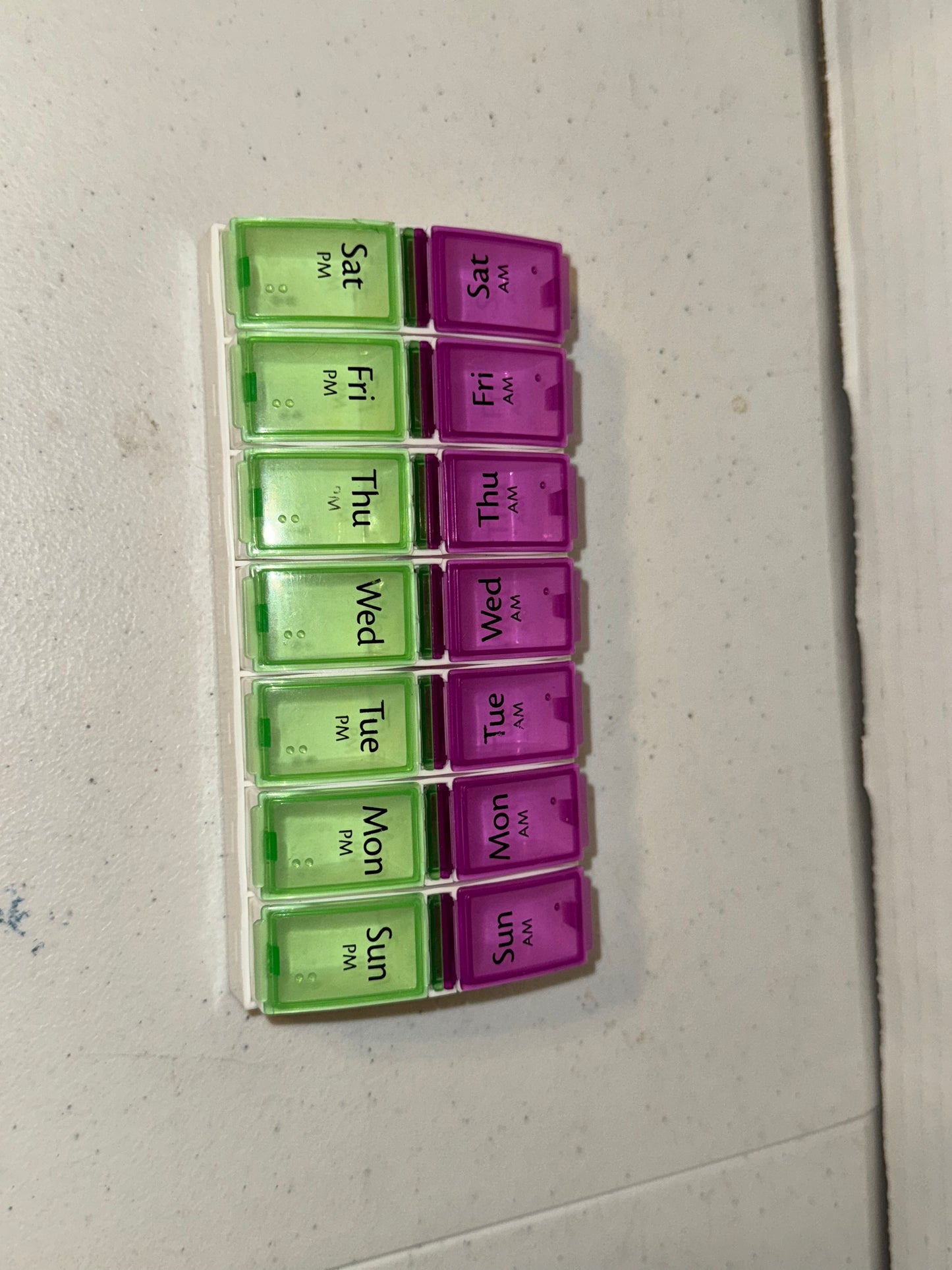 AM/PM Weekly Pill Planner, 7.5", set of 2