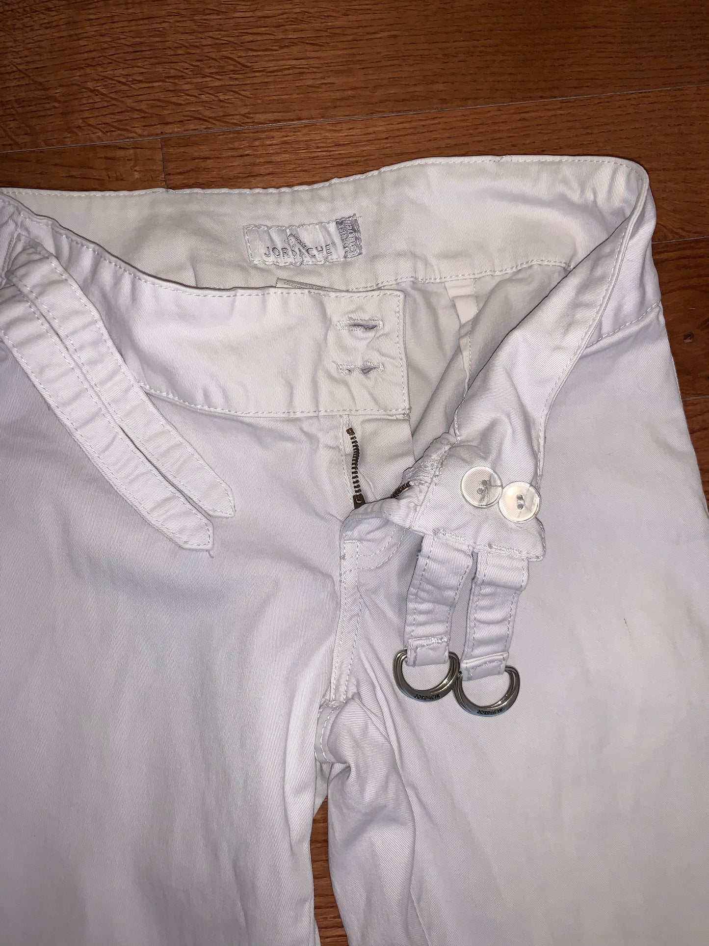 White Jordache Pants, Size 3/4