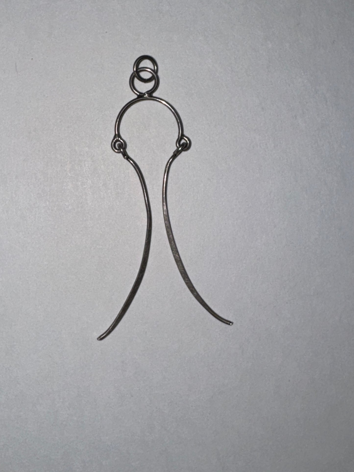 Sterling Silver Wishbone Bridle Pendant