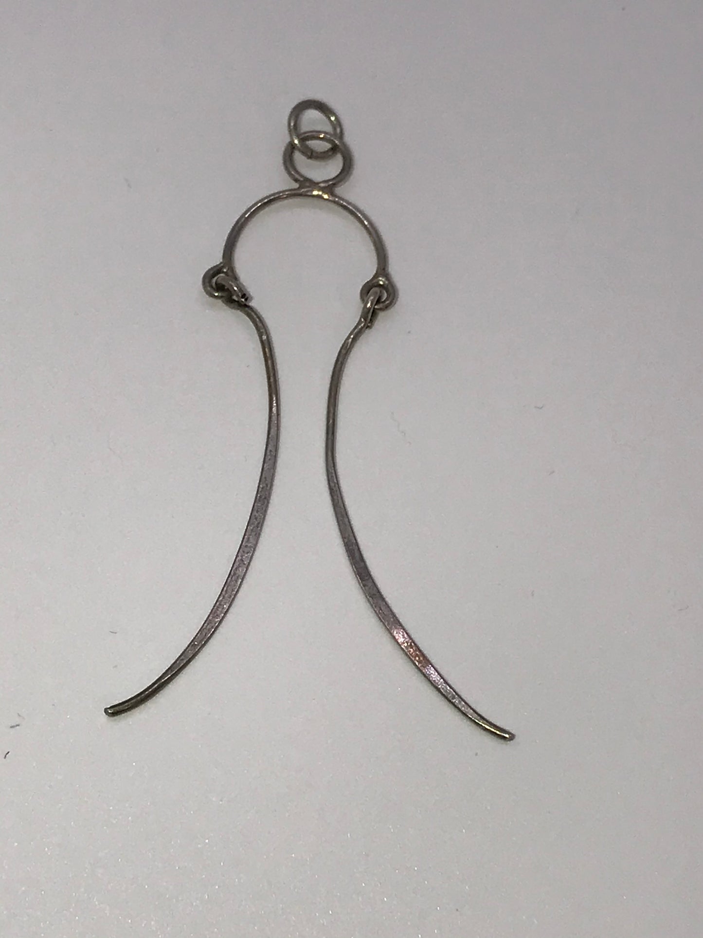 Sterling Silver Wishbone Bridle Pendant