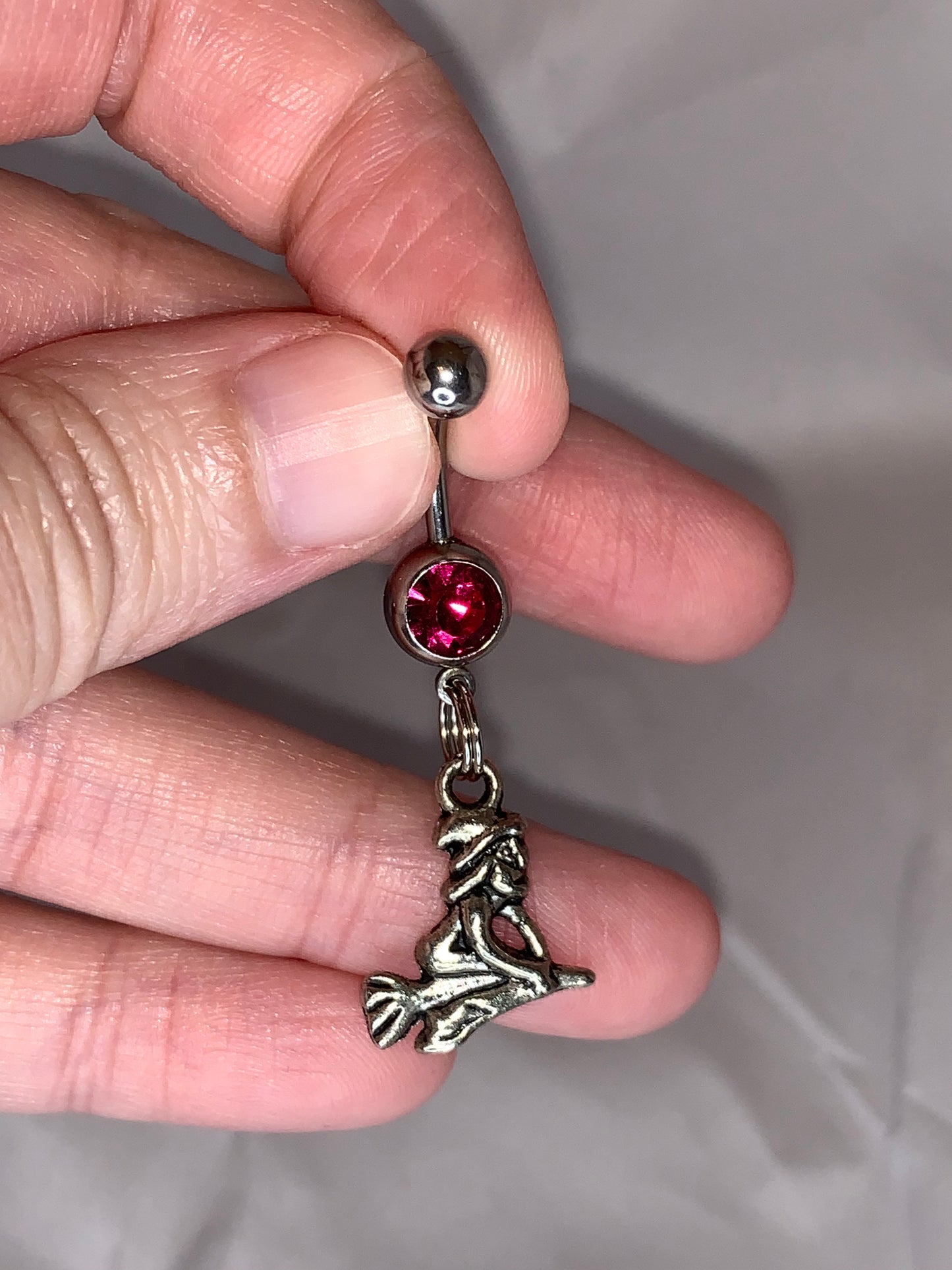 Witch Dangle Belly Ring