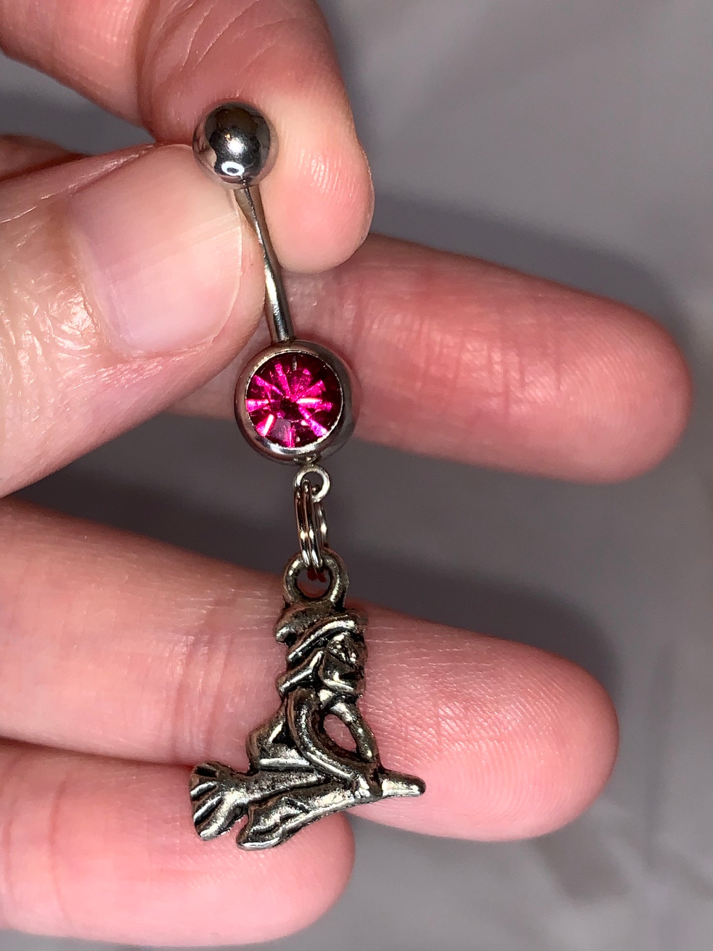 Witch Dangle Belly Ring