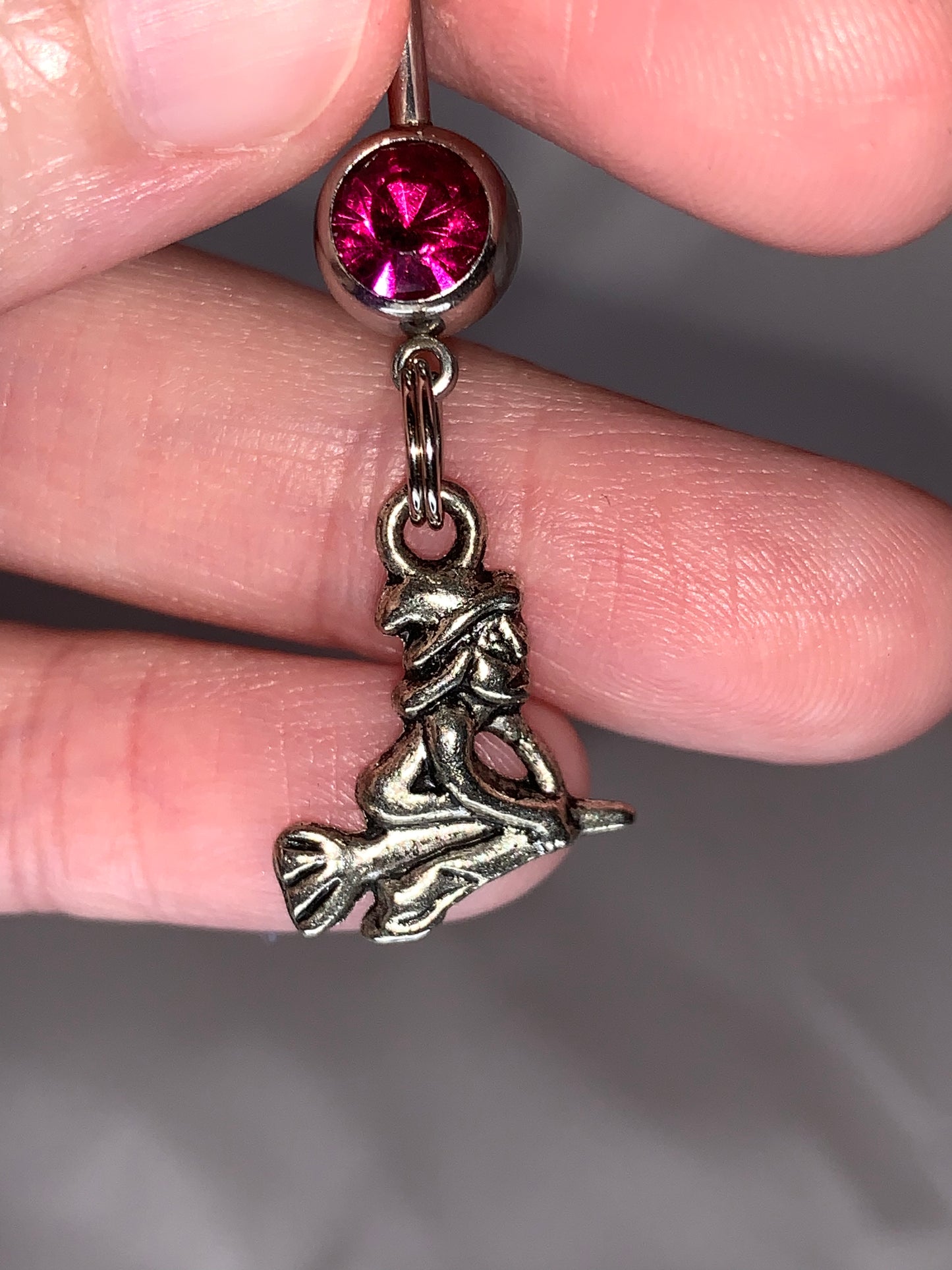Witch Dangle Belly Ring