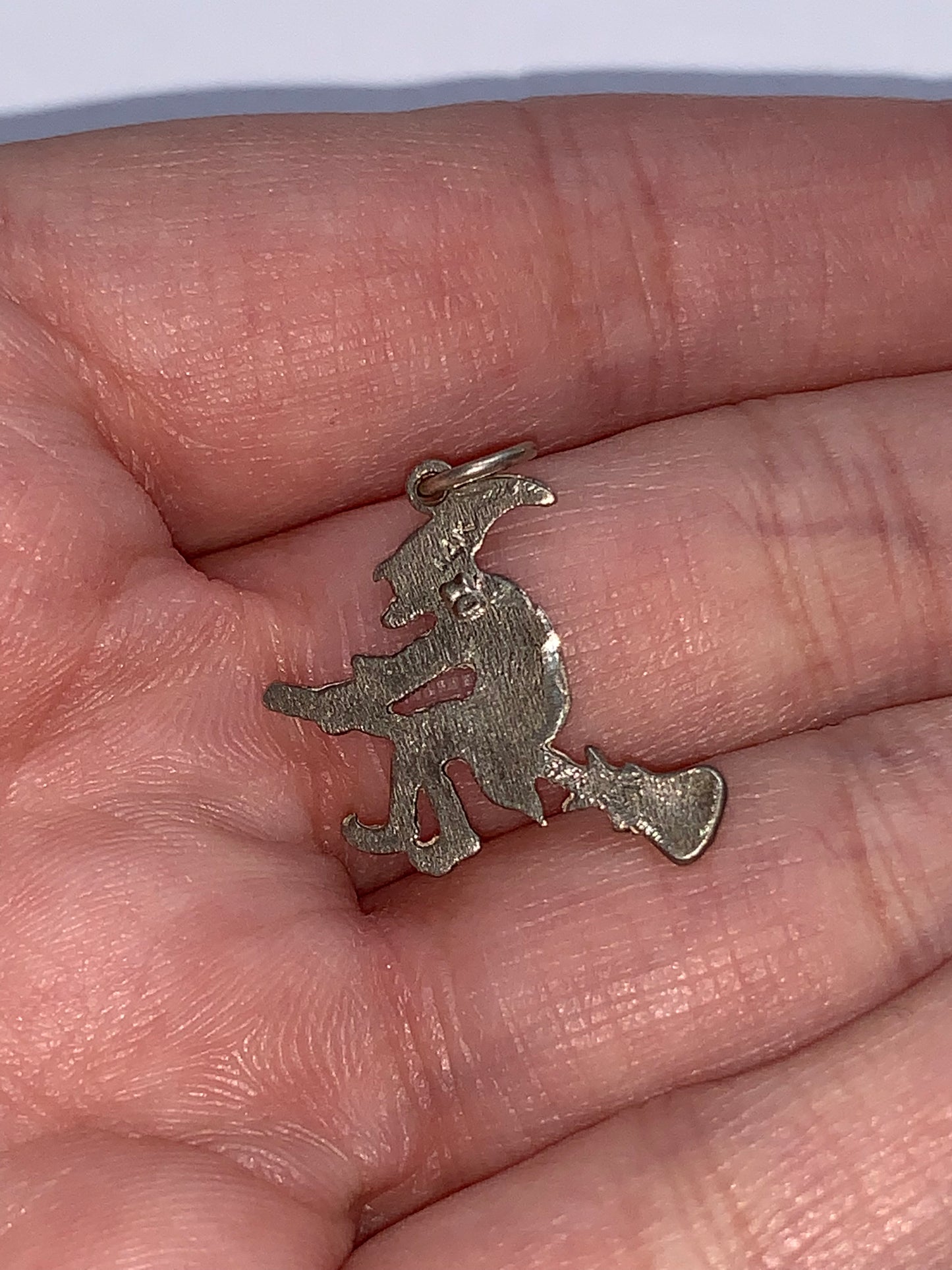 Sterling Silver Witch Pendant