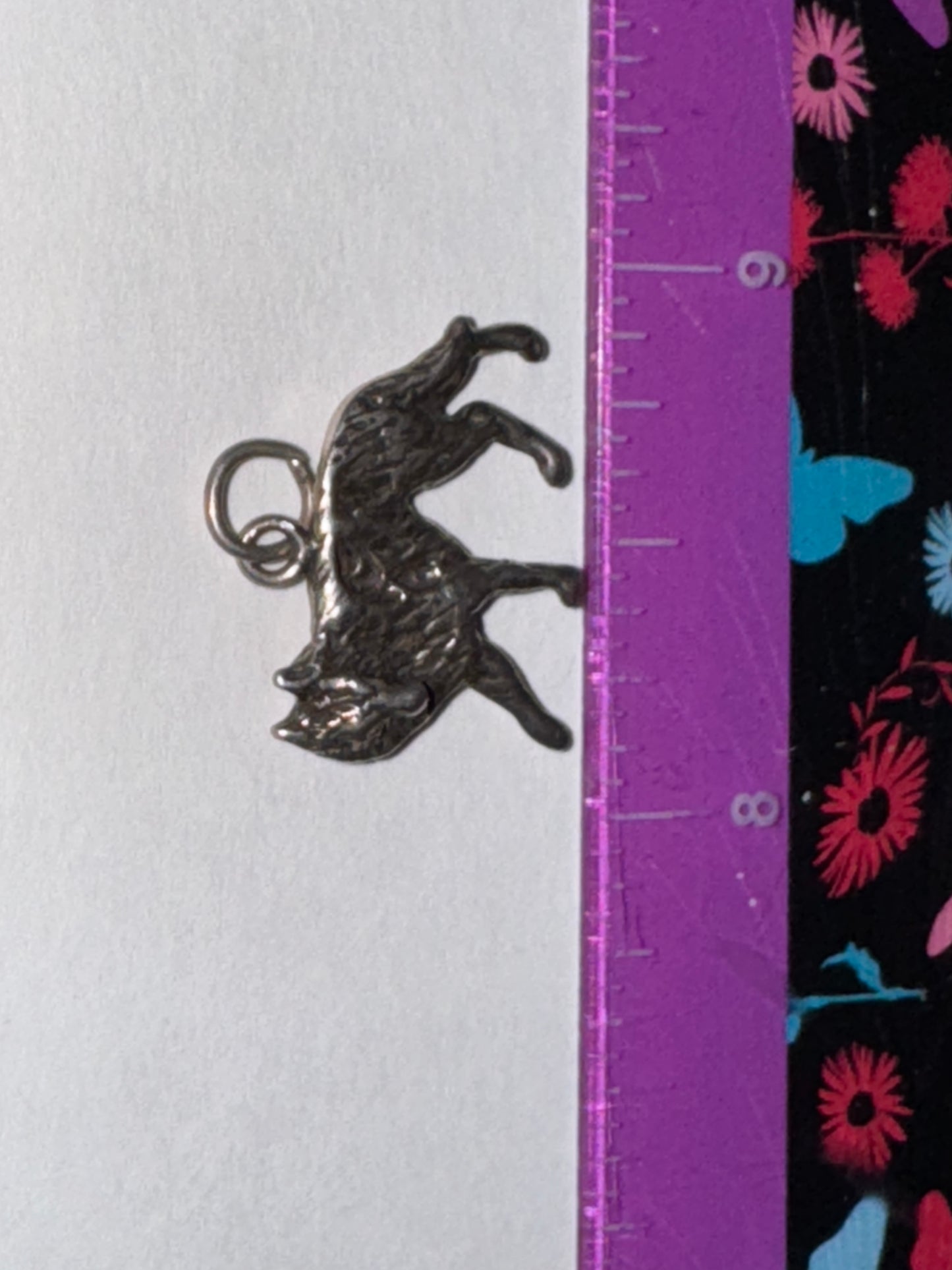 Sterling Silver Wolf Pendant